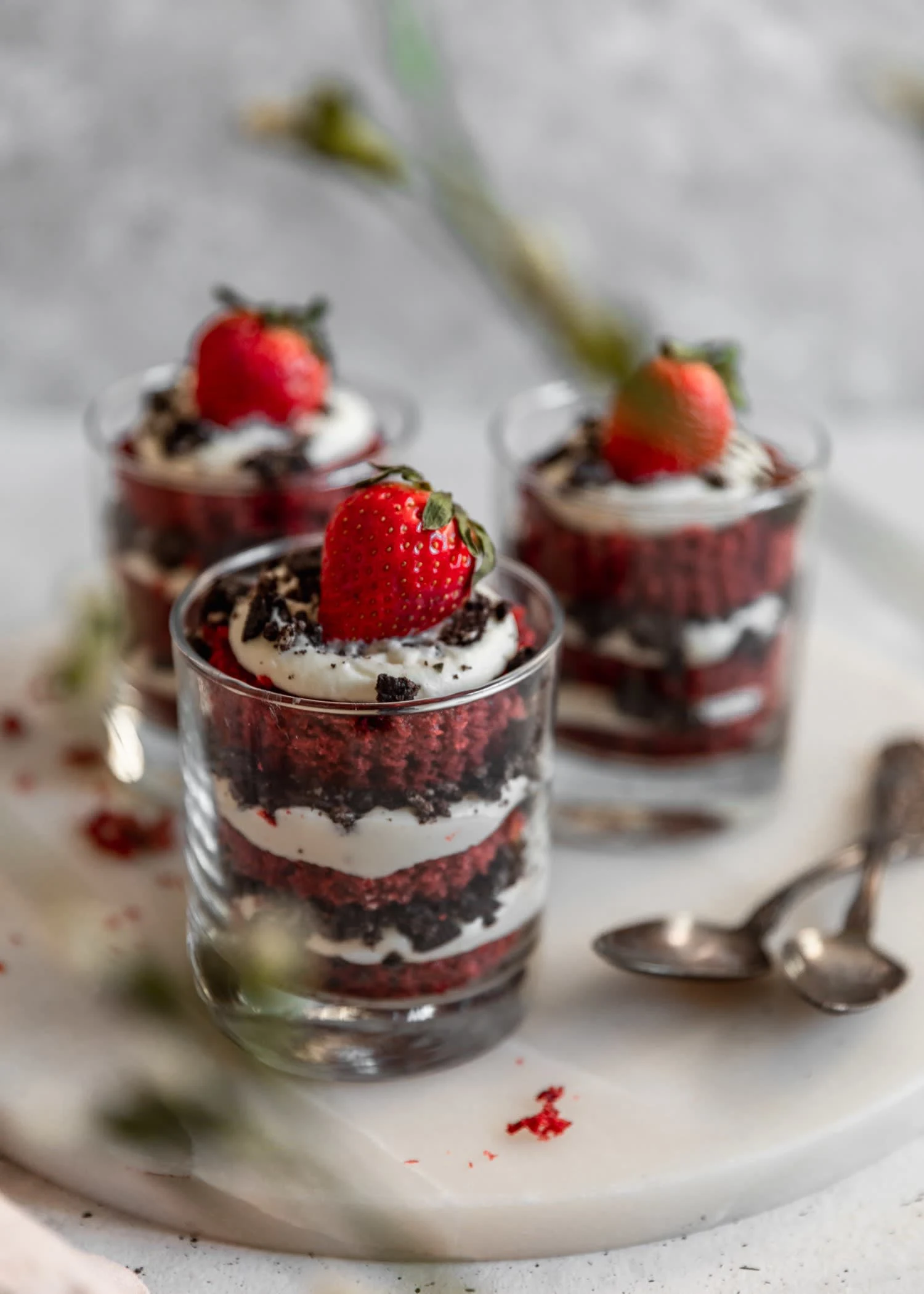 Cheesecake Red Velvet Trifles