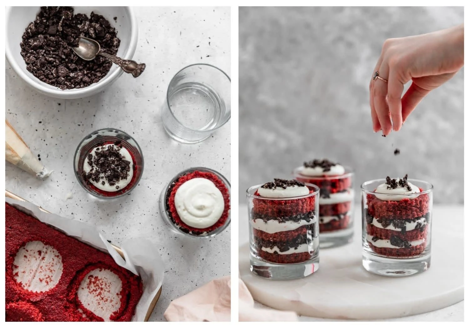 Cheesecake Red Velvet Trifles