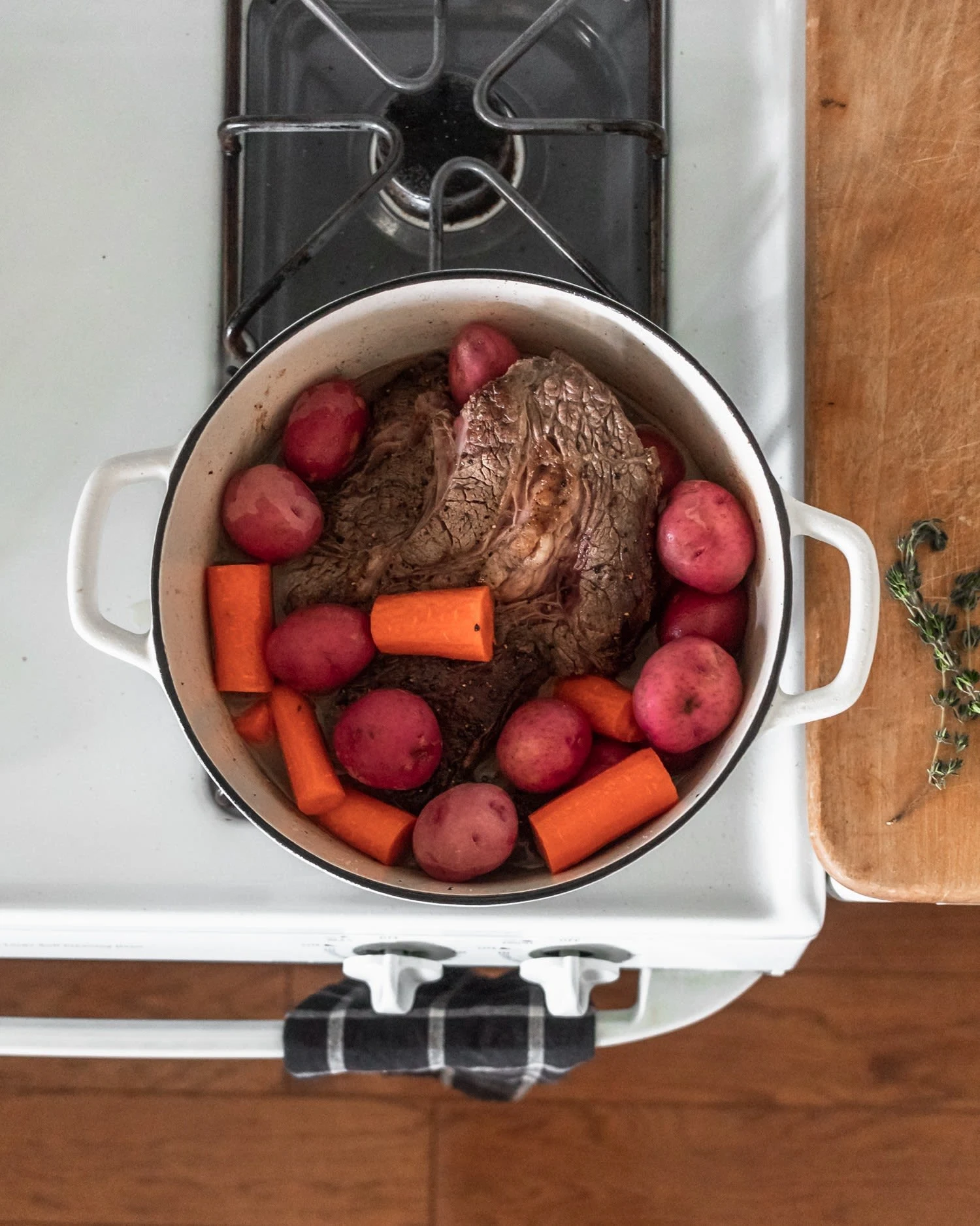 Pot Roast With Red Wine & Shallots (One-Pot)