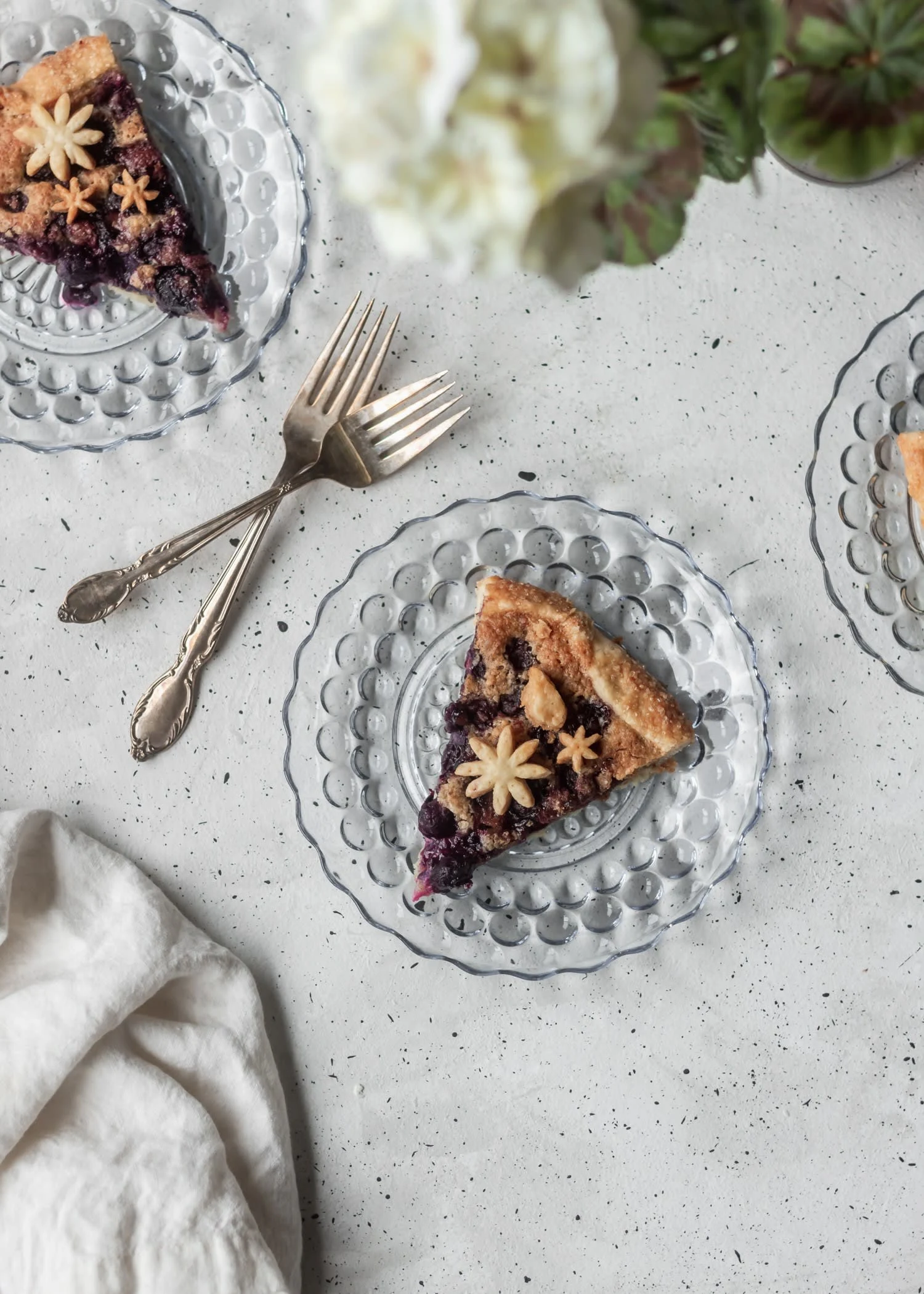 Blueberry Galette With Hazelnut Frangipane
