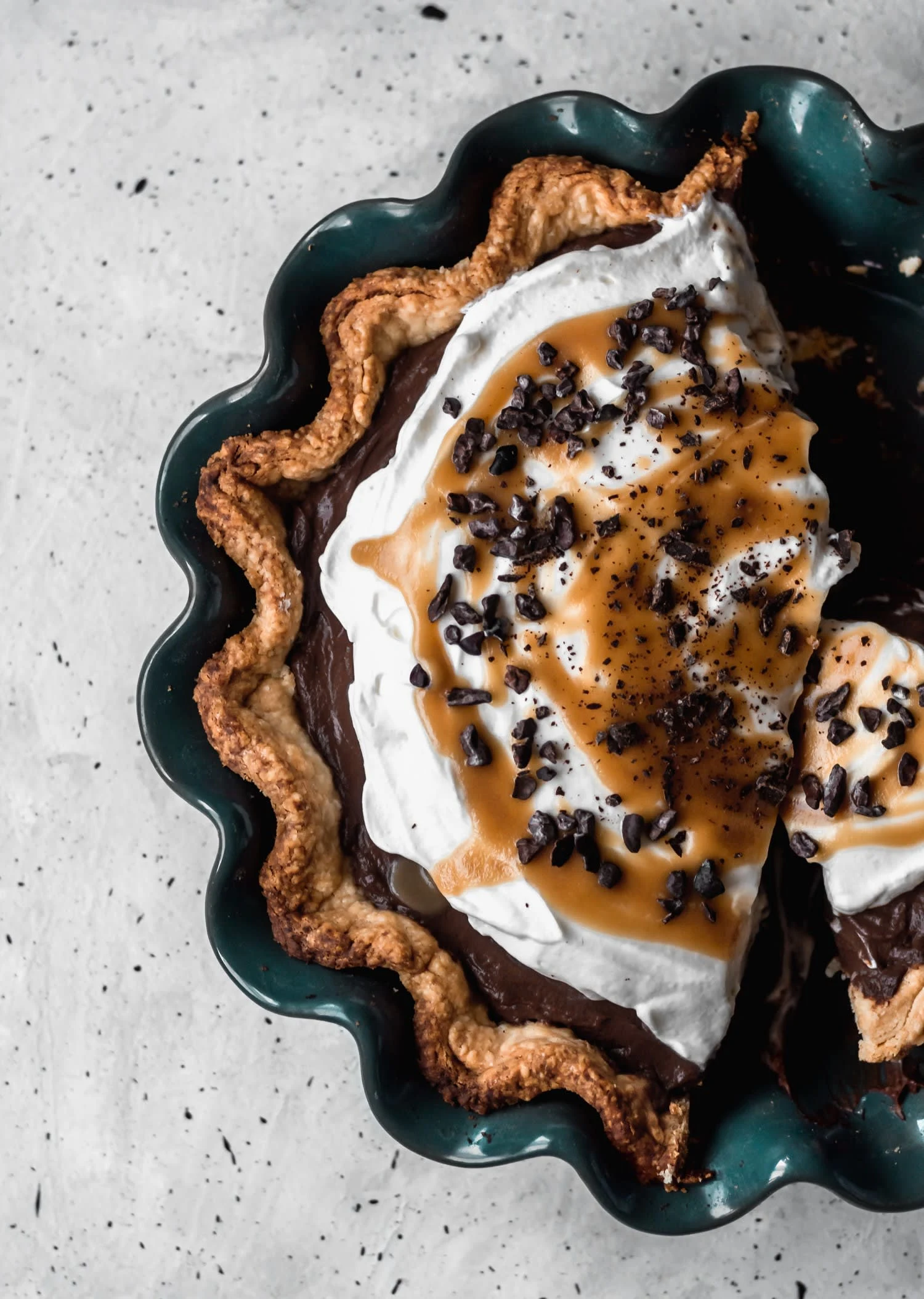 Chocolate Cream Pie + Bourbon Butterscotch