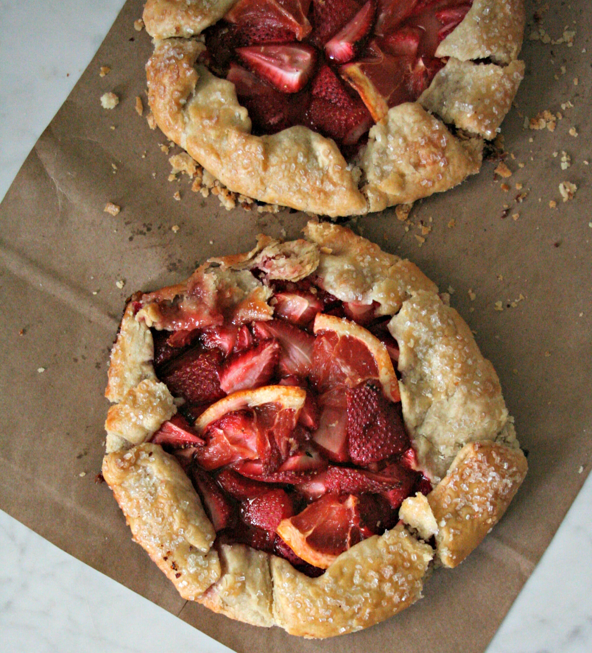 Strawberry and Grapefruit Galette