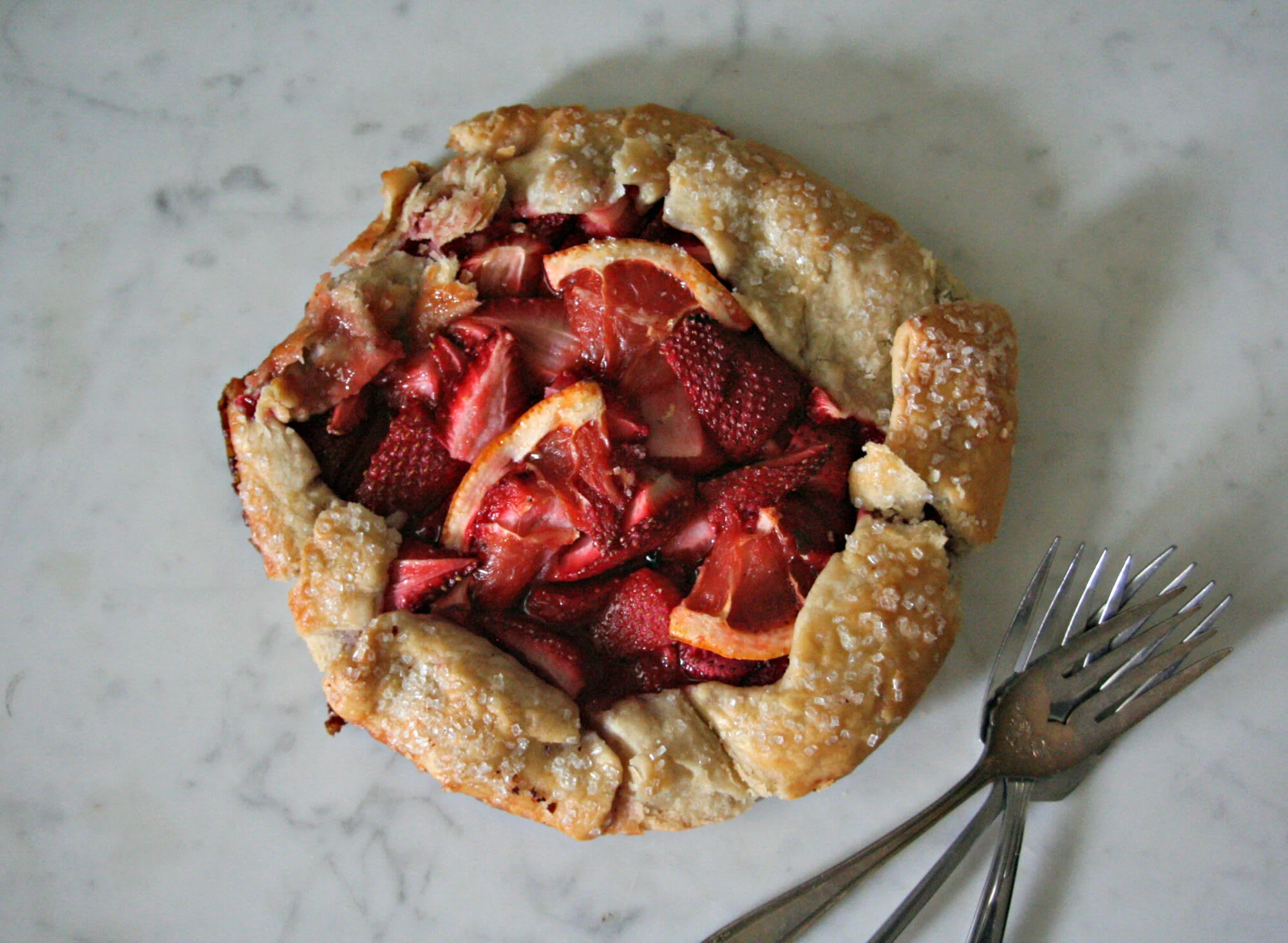 Strawberry and Grapefruit Galette