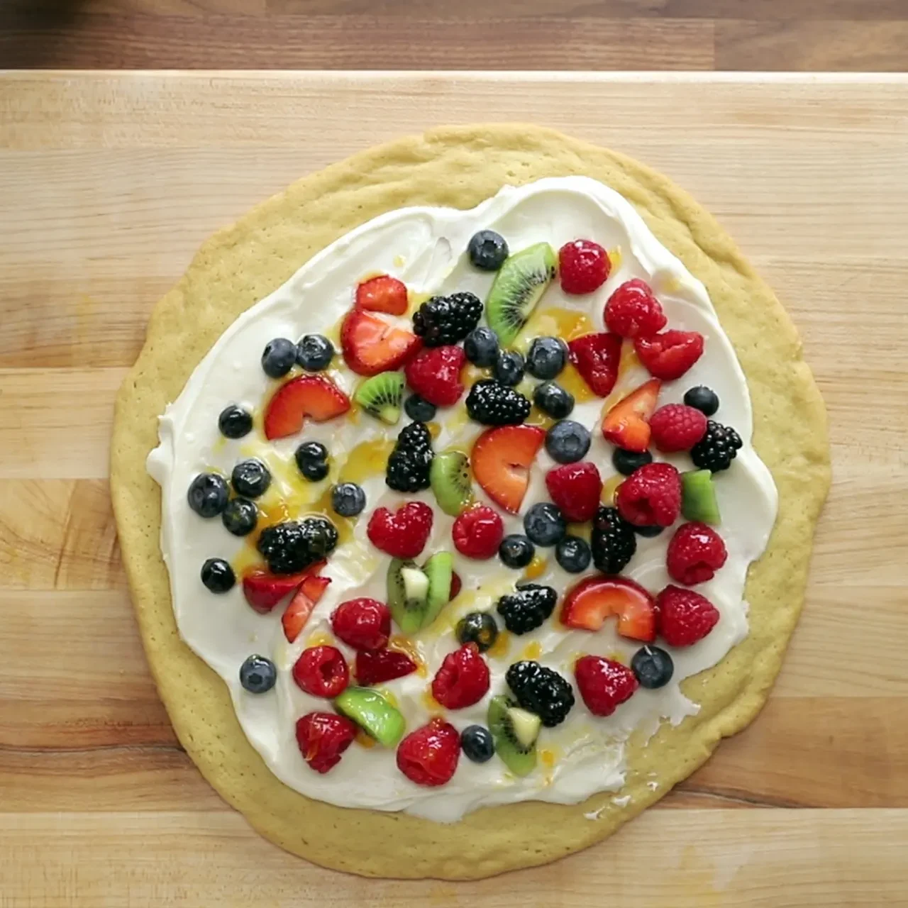 Easy Fruit Cookie Pizza