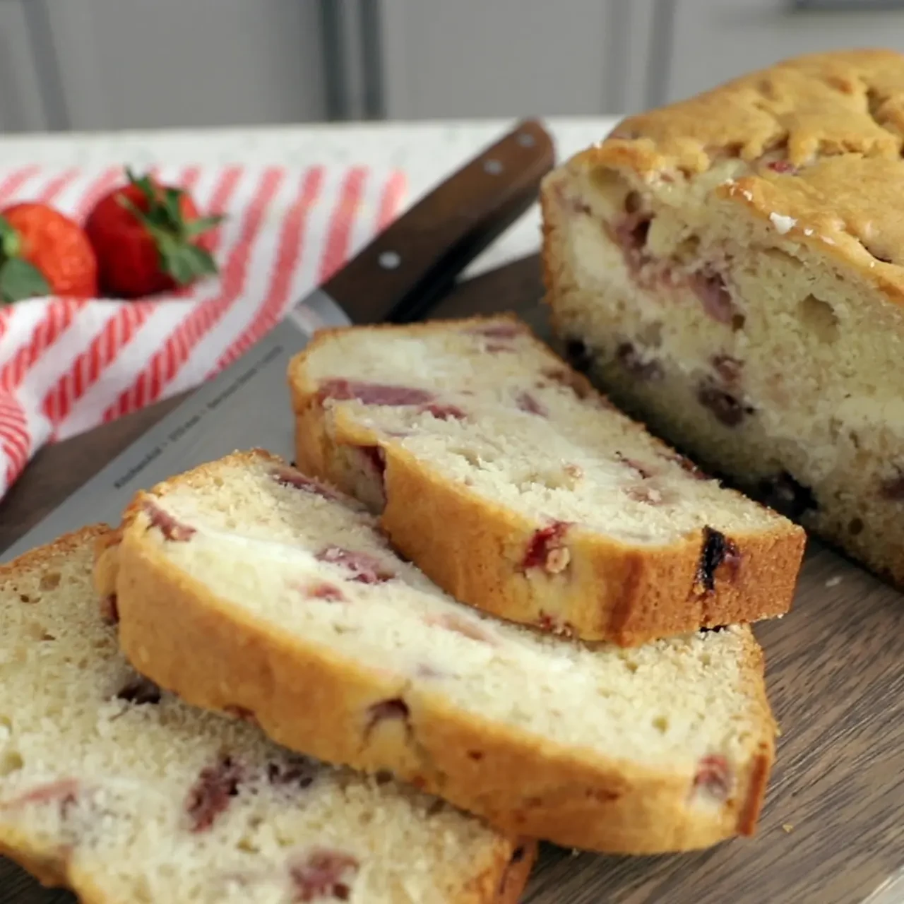 Strawberries and Cream Bread