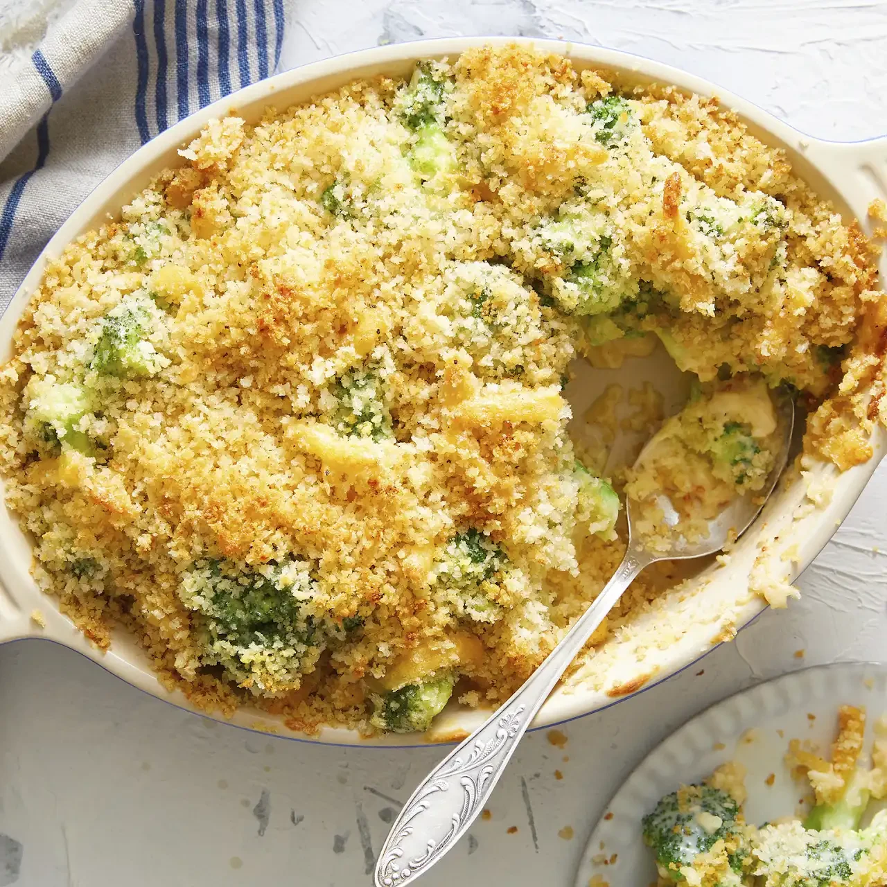 Broccoli Gratin with Cheesy Breadcrumbs