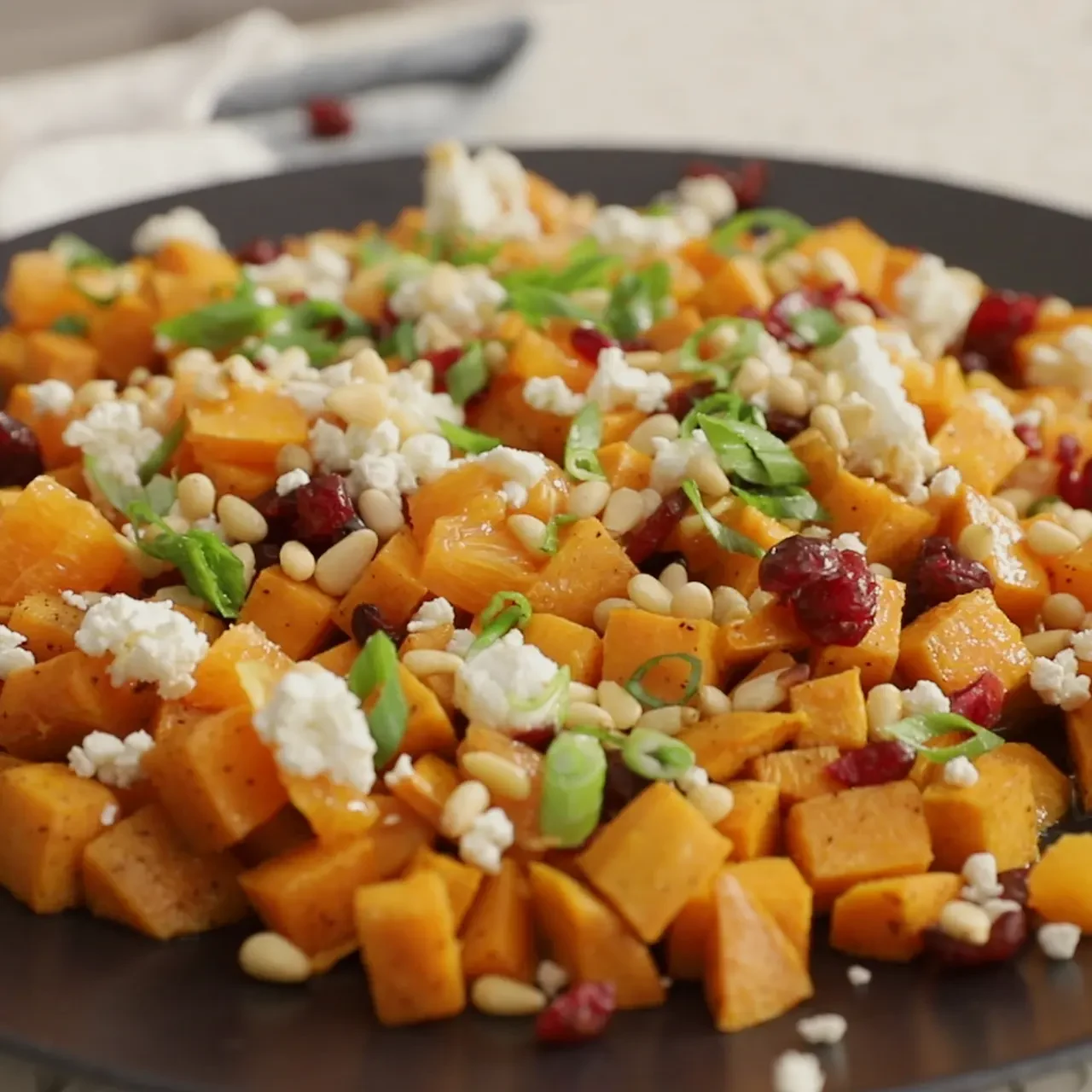 Warm Sweet Potato Salad with Orange Vinaigrette