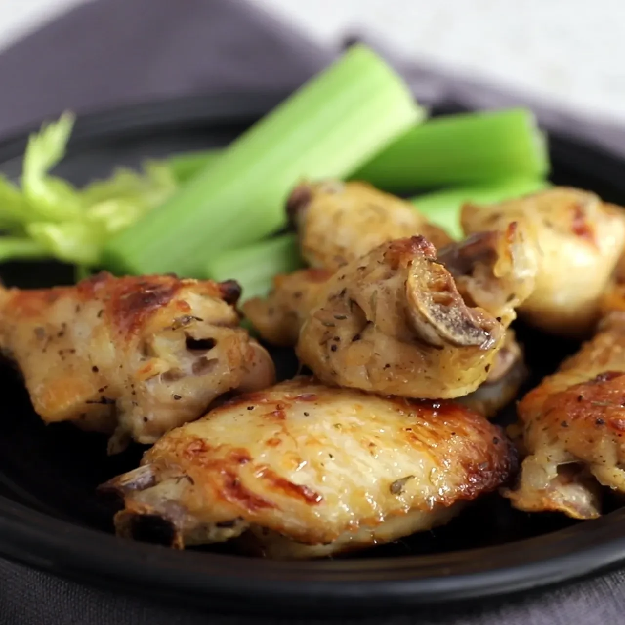 Honey-Dijon Baked Chicken Wings