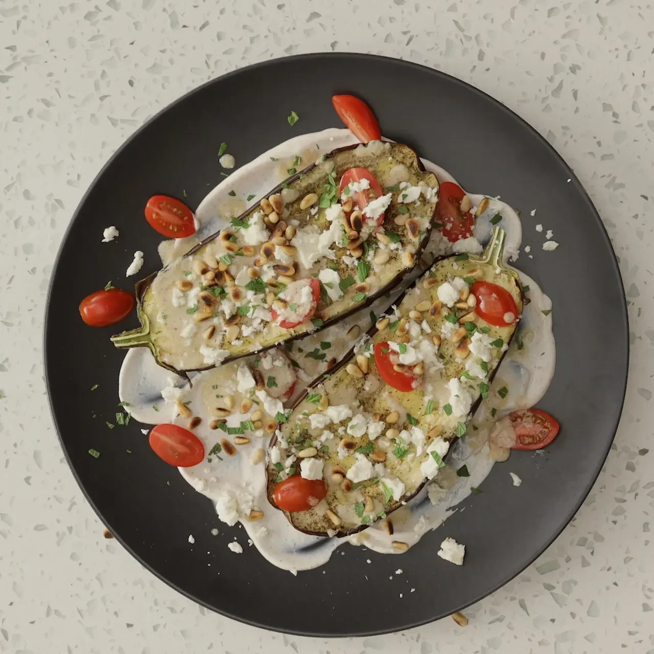Roasted Eggplant Salad