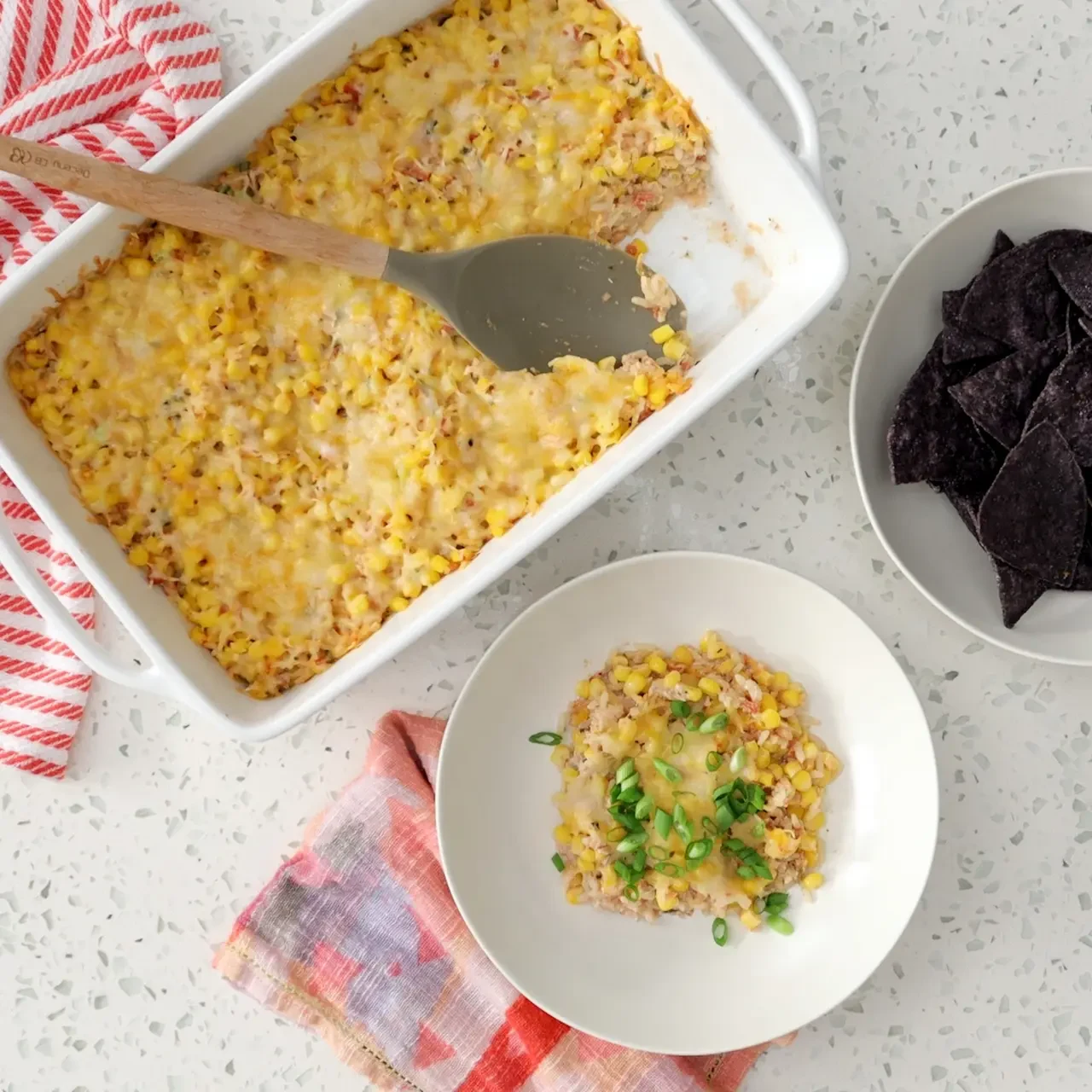 Easy Mexican Corn and Rice Casserole