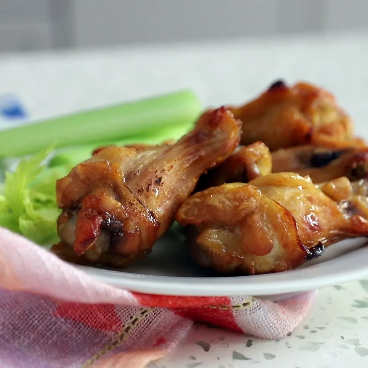 Sweet & Spicy Maple-Sriracha Baked Chicken Wings