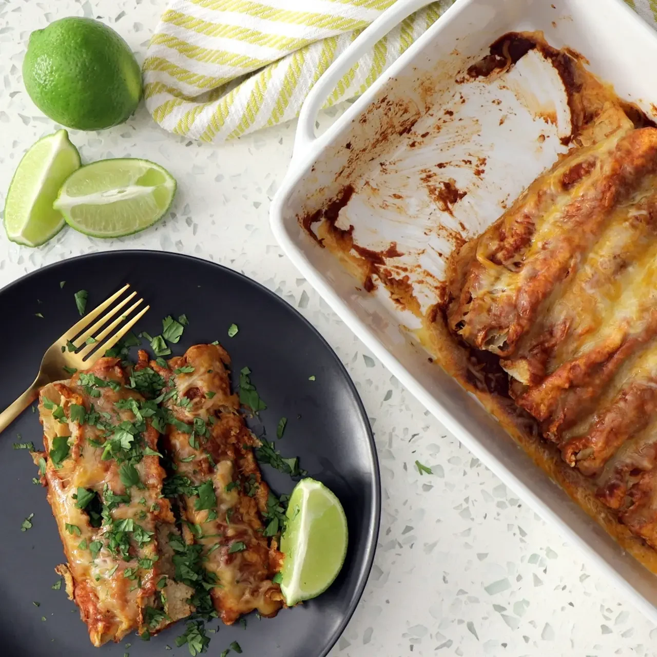 Skinny Chicken Enchiladas