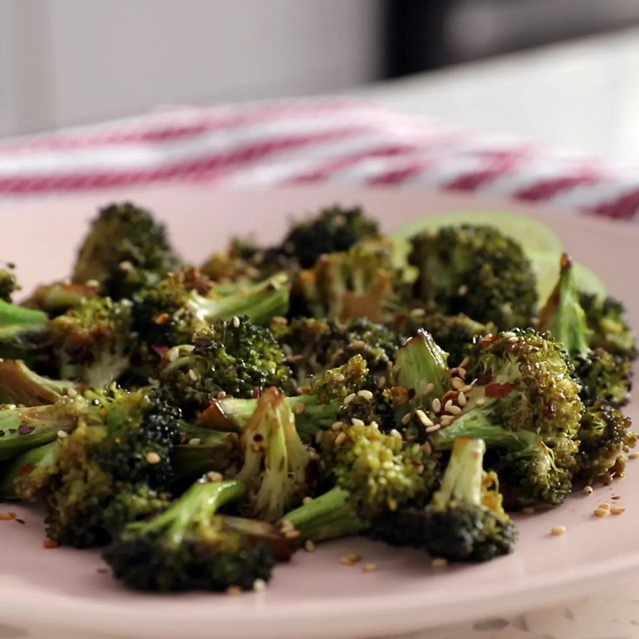 Asian Sesame Roasted Broccoli