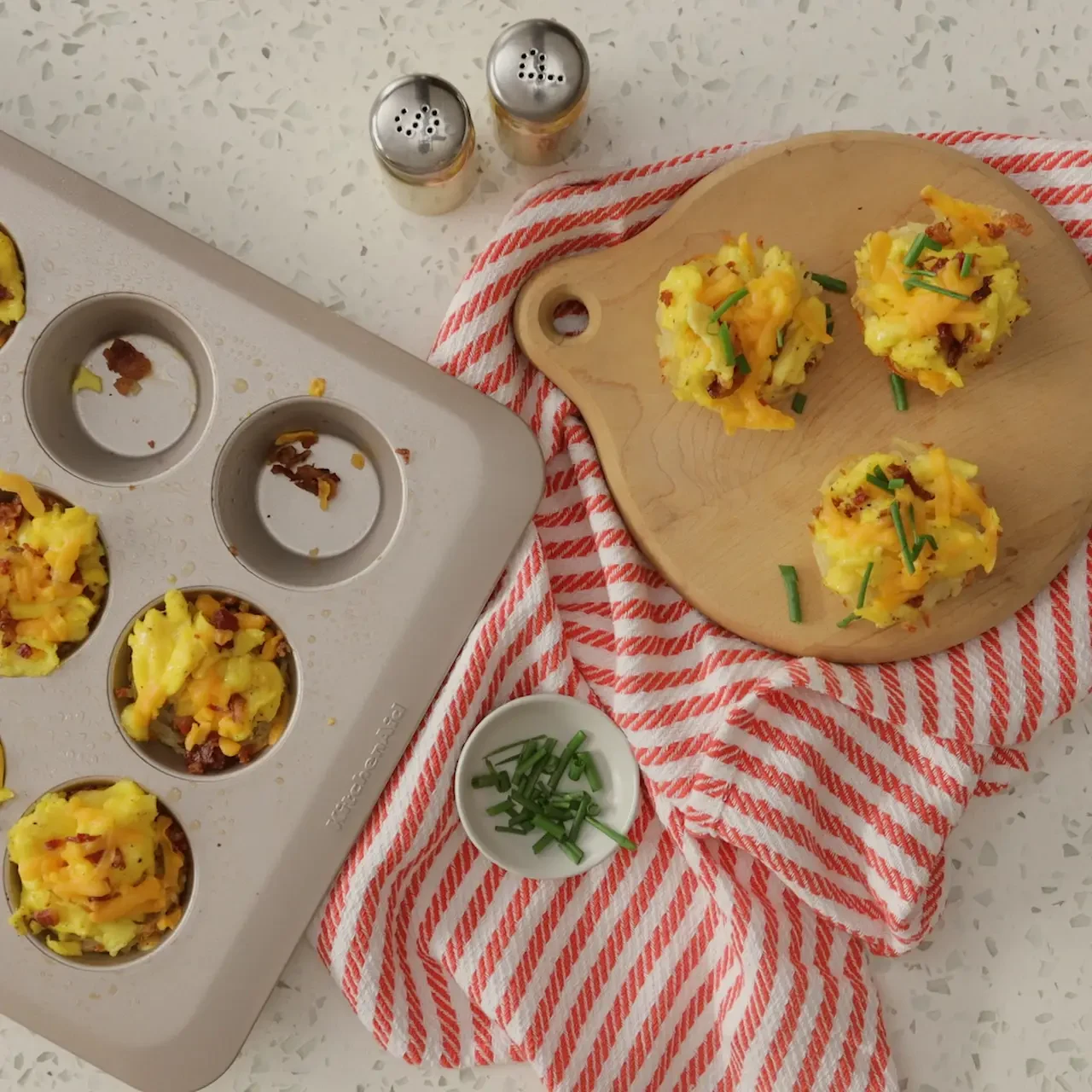 Baked Hash Brown Cups with Eggs