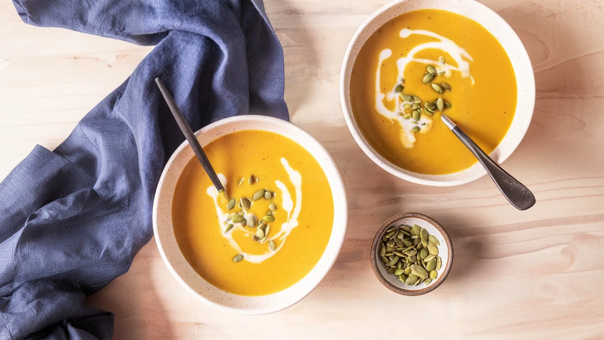 Creamy Roasted Garlic Butternut Squash Soup