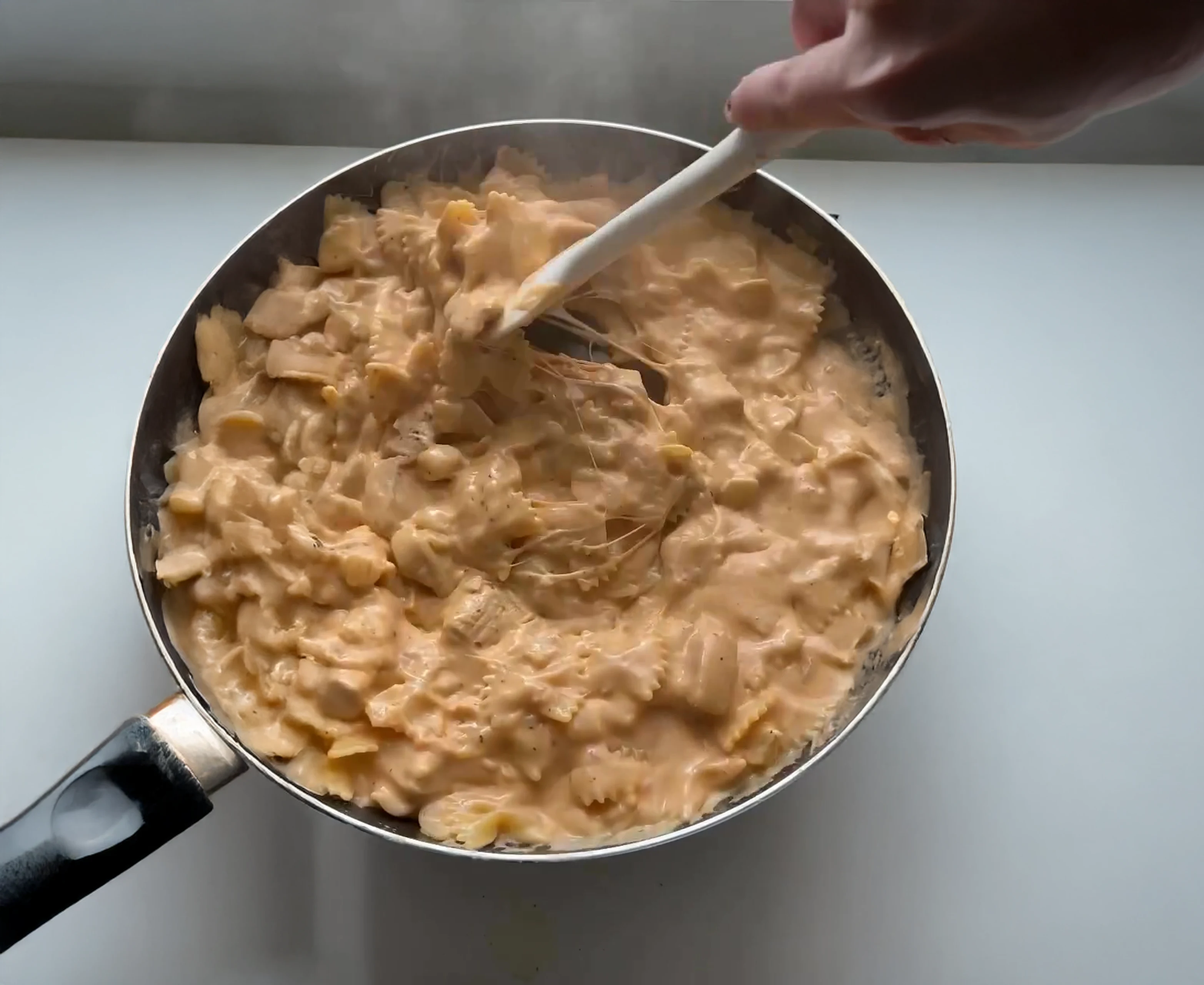 Cheesy Buffalo Chicken Bowtie Pasta