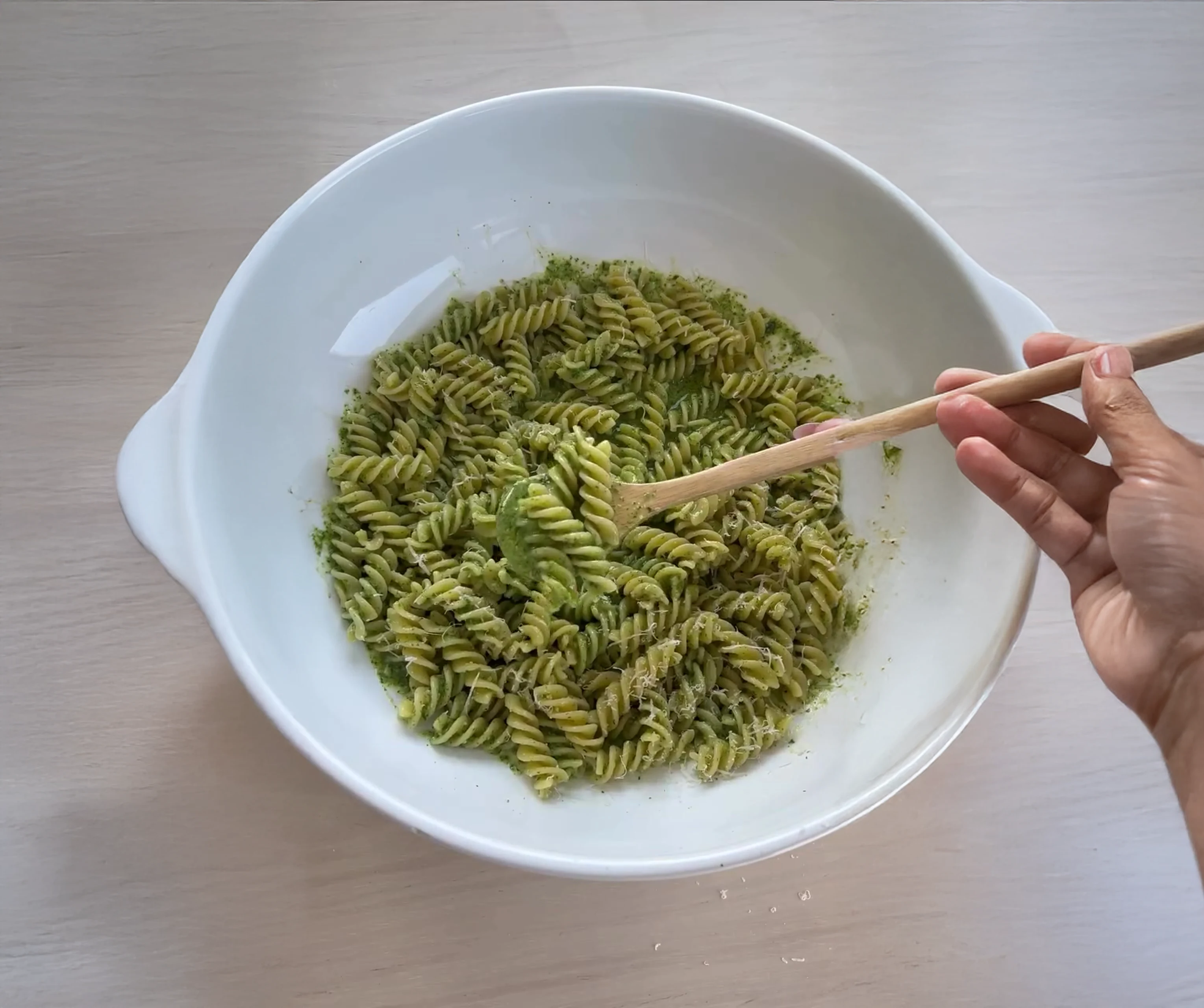 Pesto and Burrata Pasta