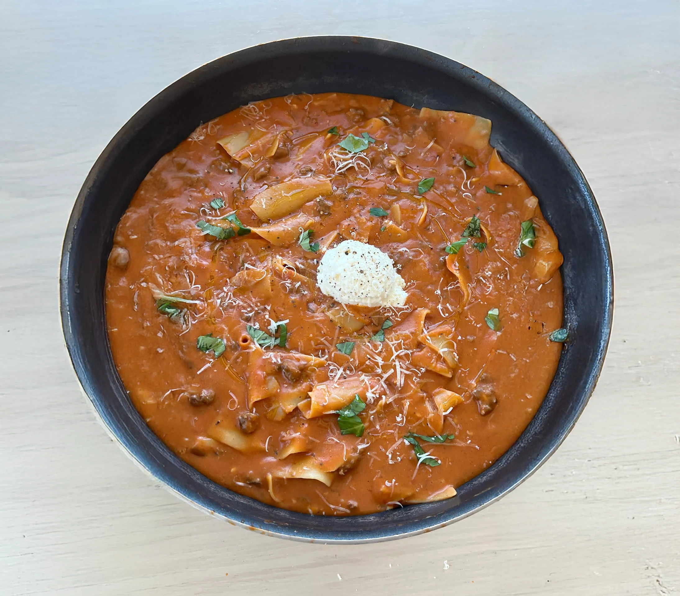 One Pot Lasagna Soup