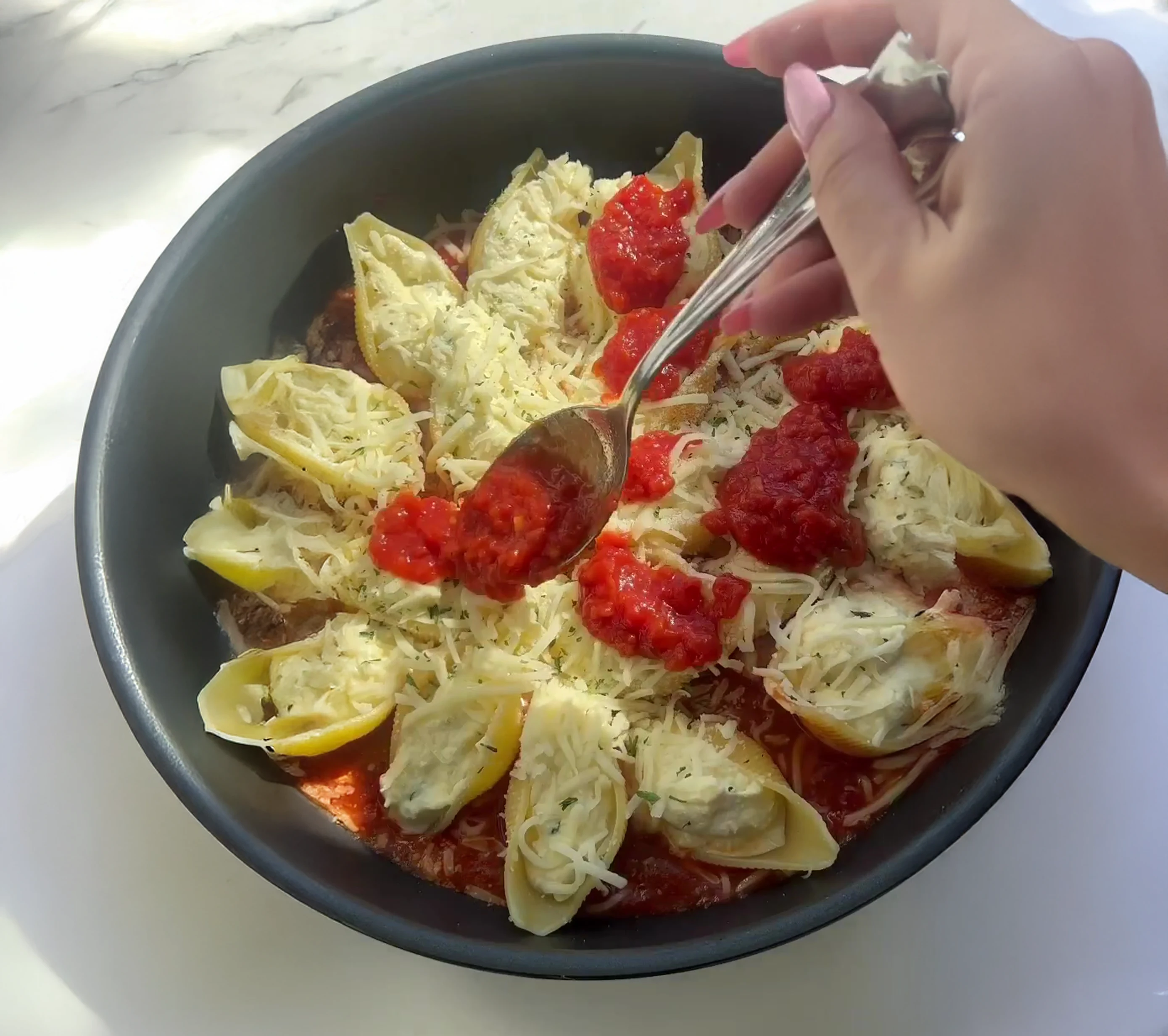 Cheesy Stuffed Jumbo Shells