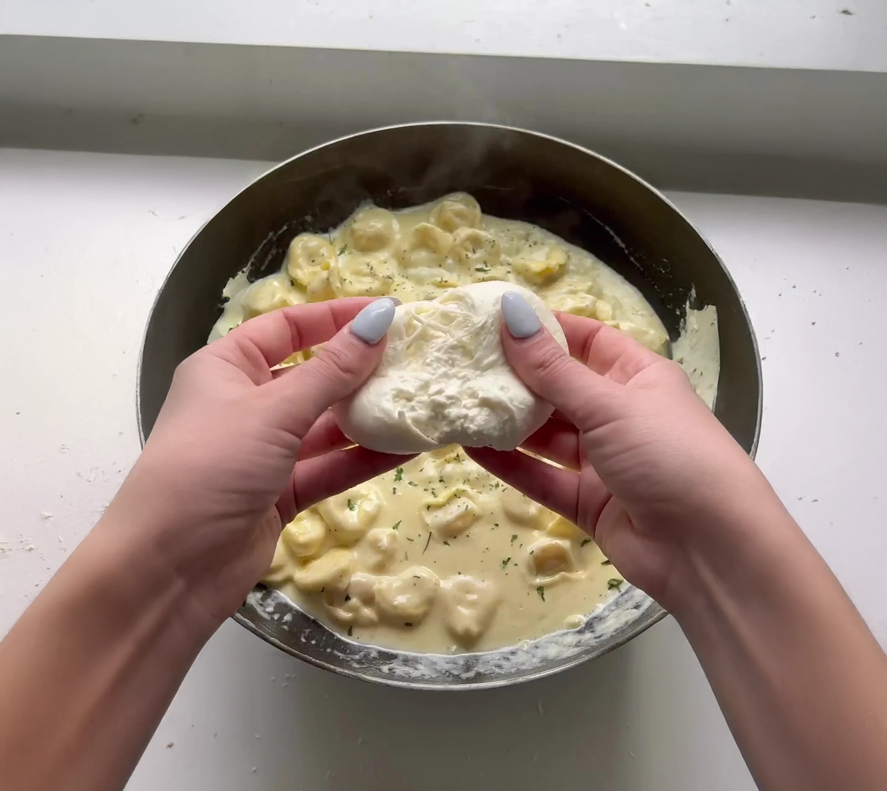 Three Cheese Tortellini Alfredo