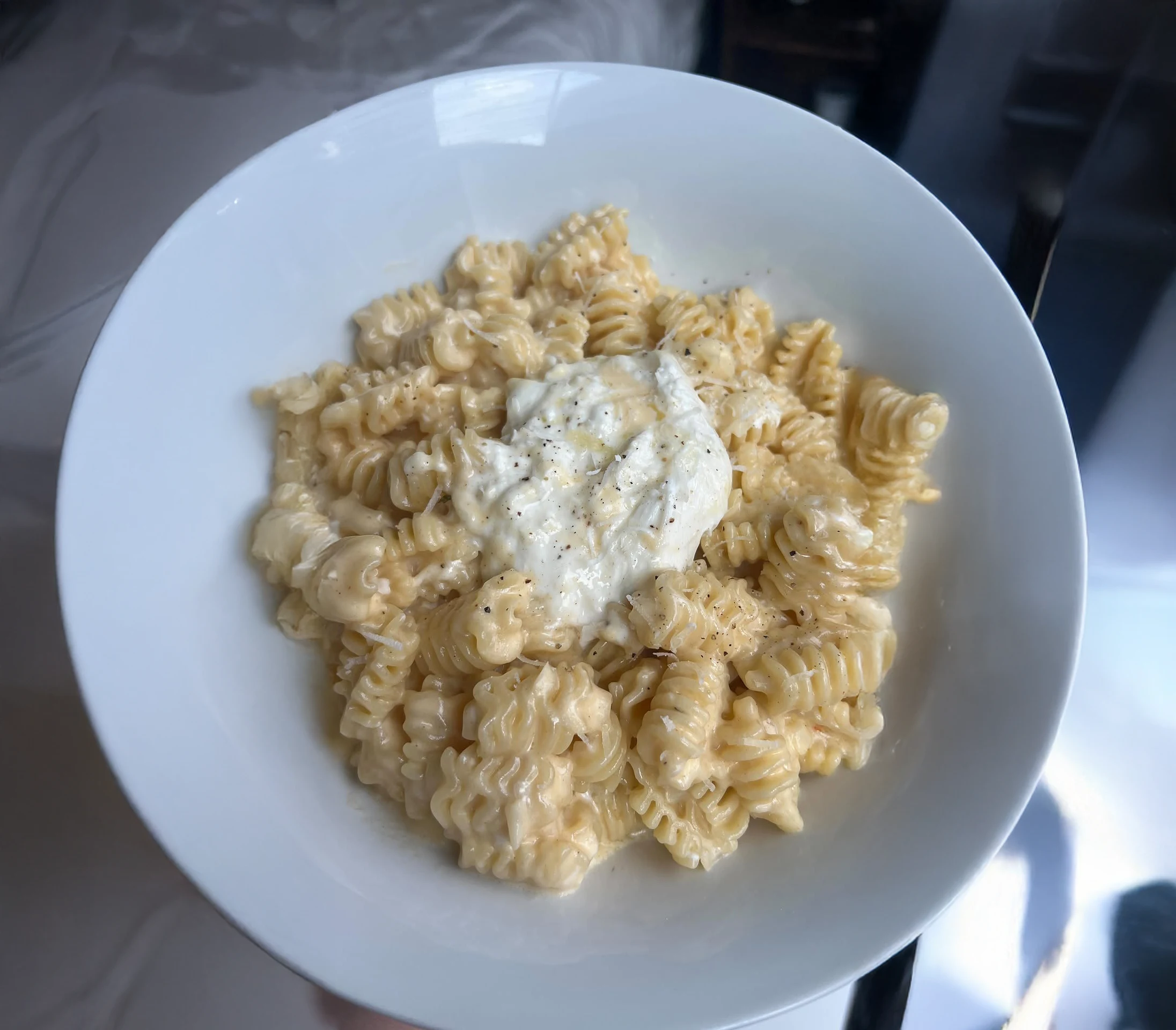 Truffle Mac & Cheese with Burrata