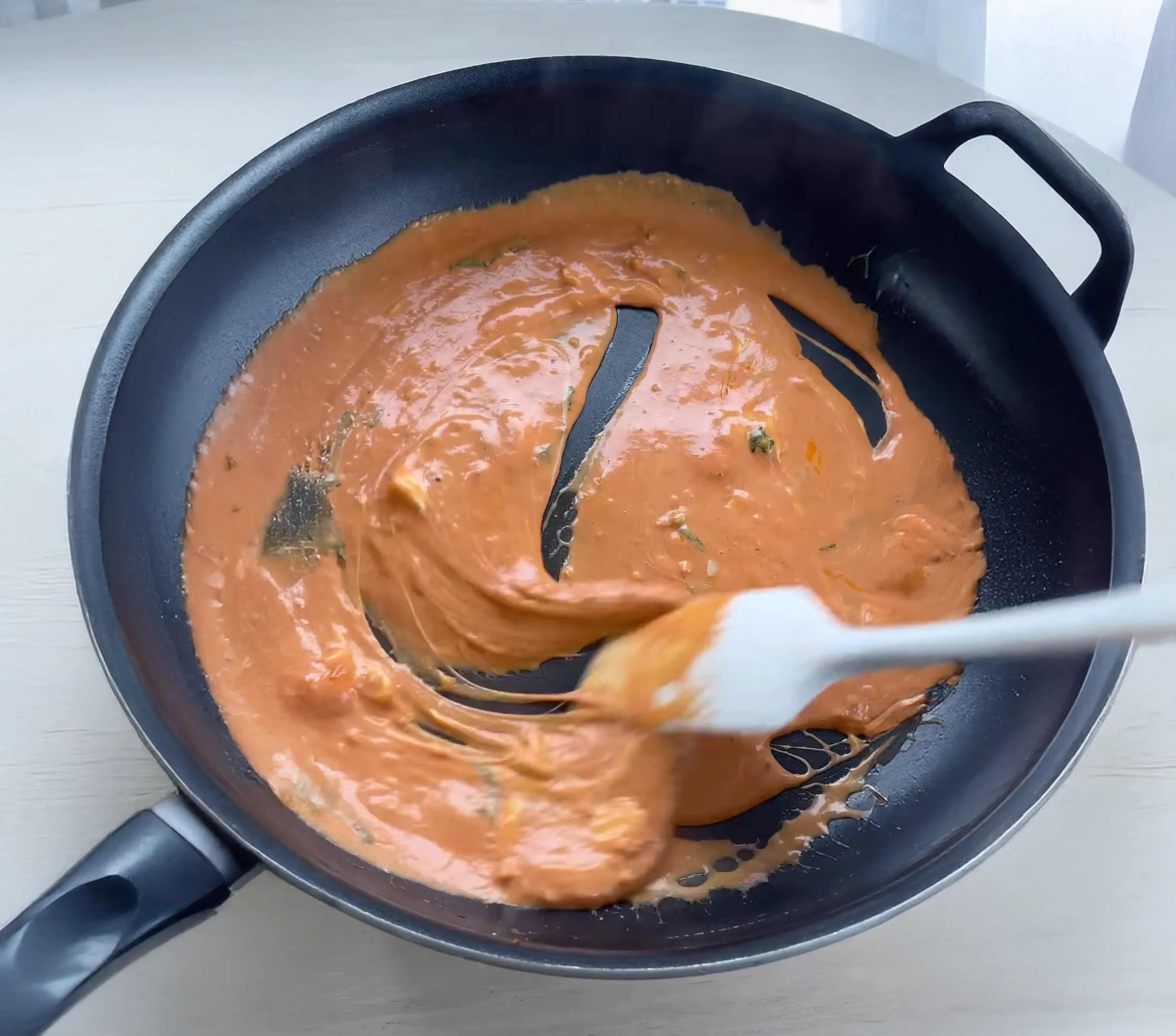 Gnocchi with Pink Sauce and Chicken Cutlet