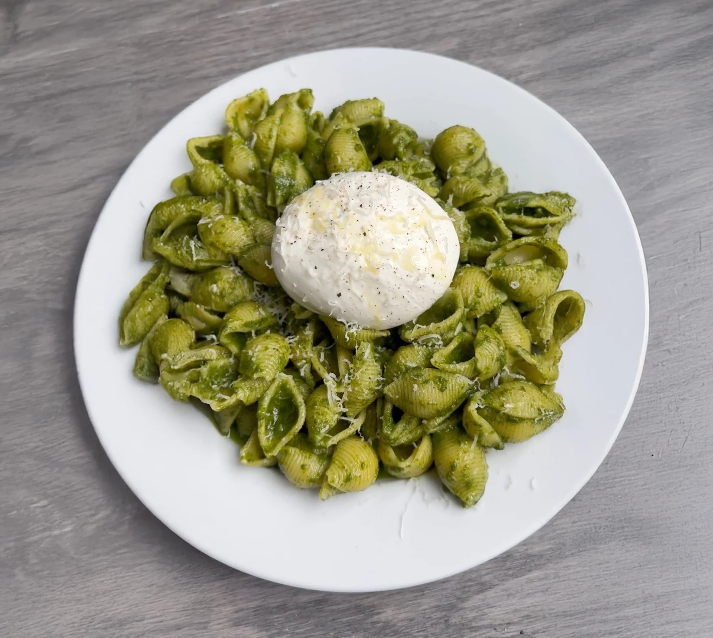 Pesto Pasta with Burrata