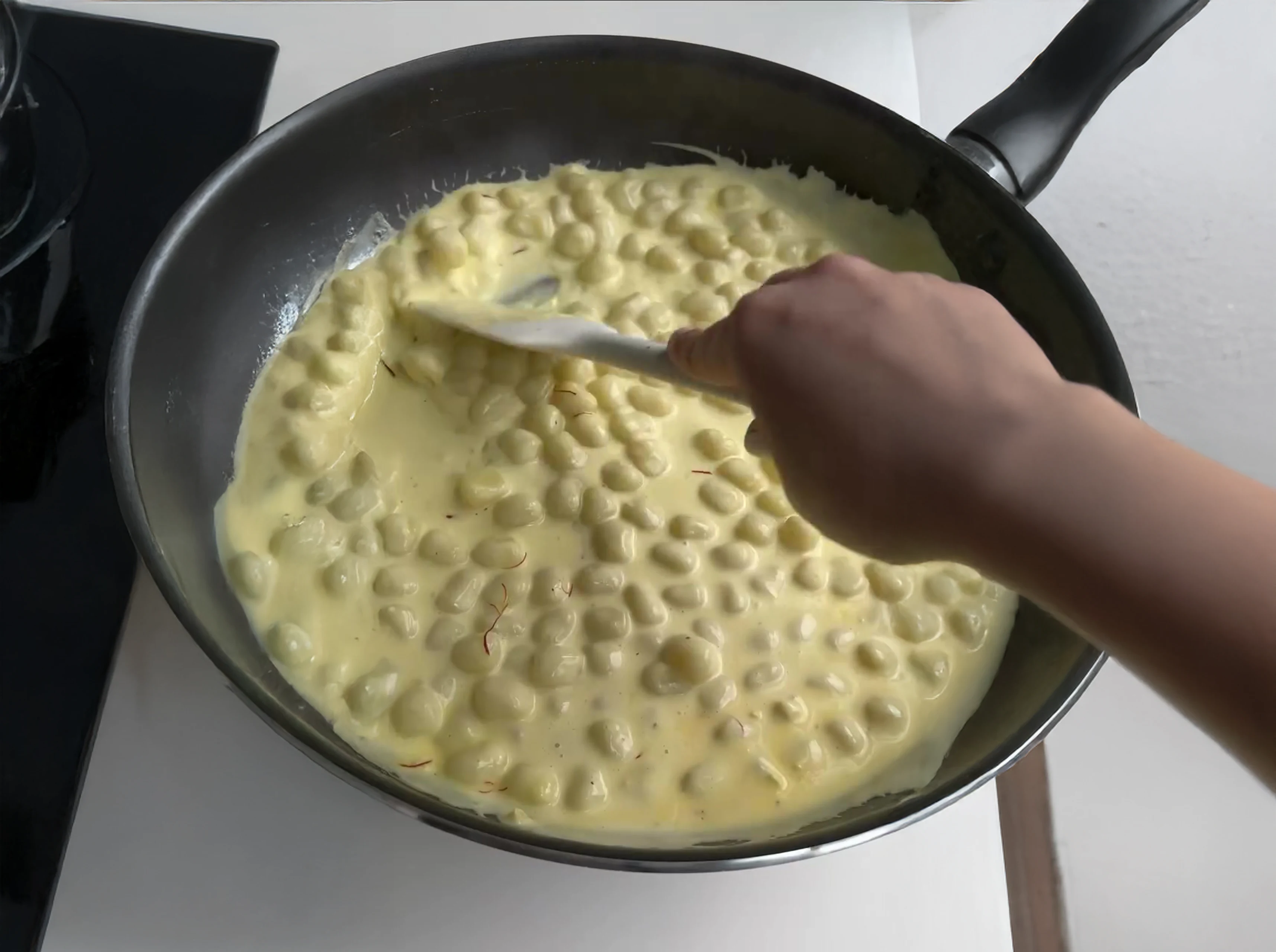 Creamy Saffron Gnocchi