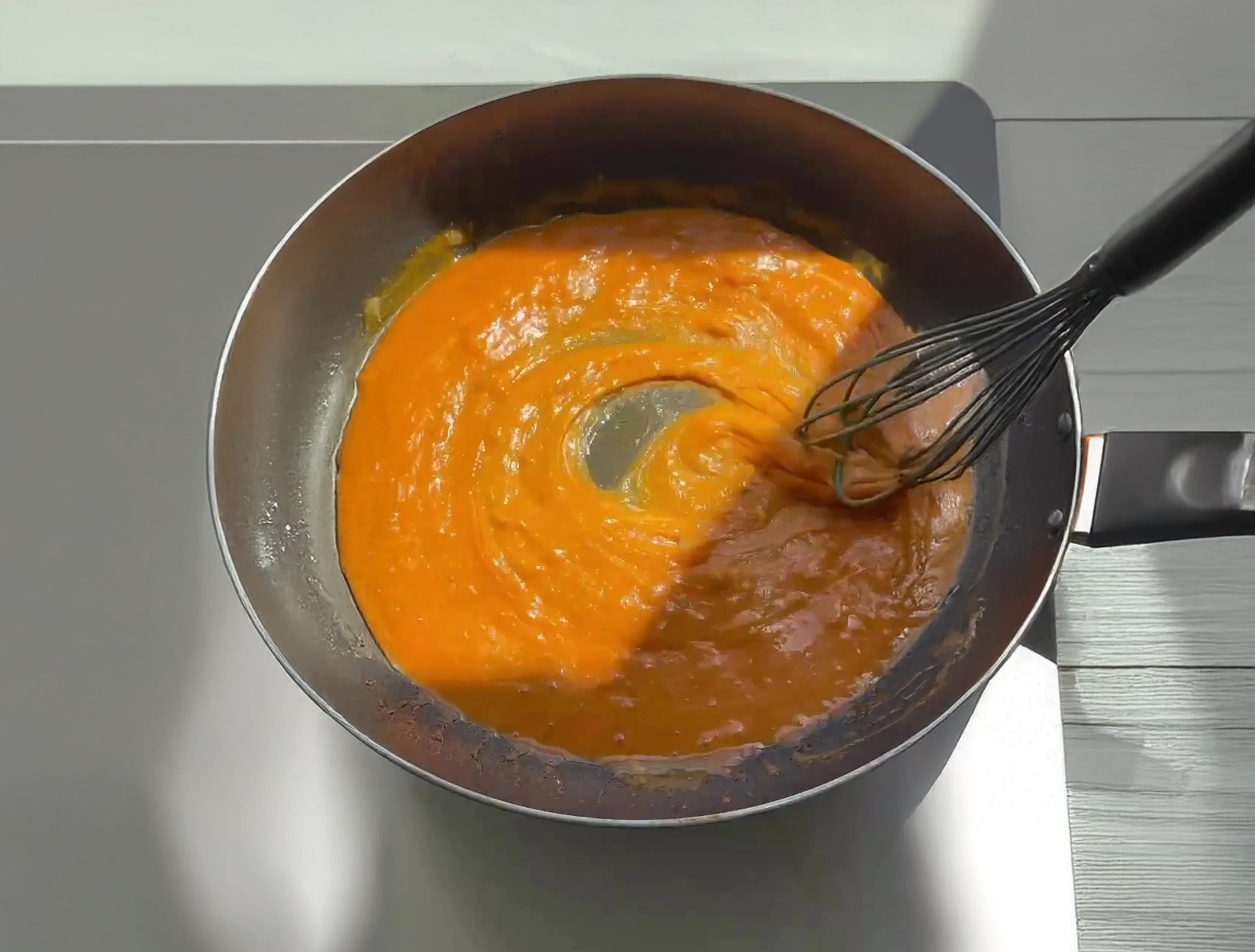 Creamy Gochujang Pasta with Burrata