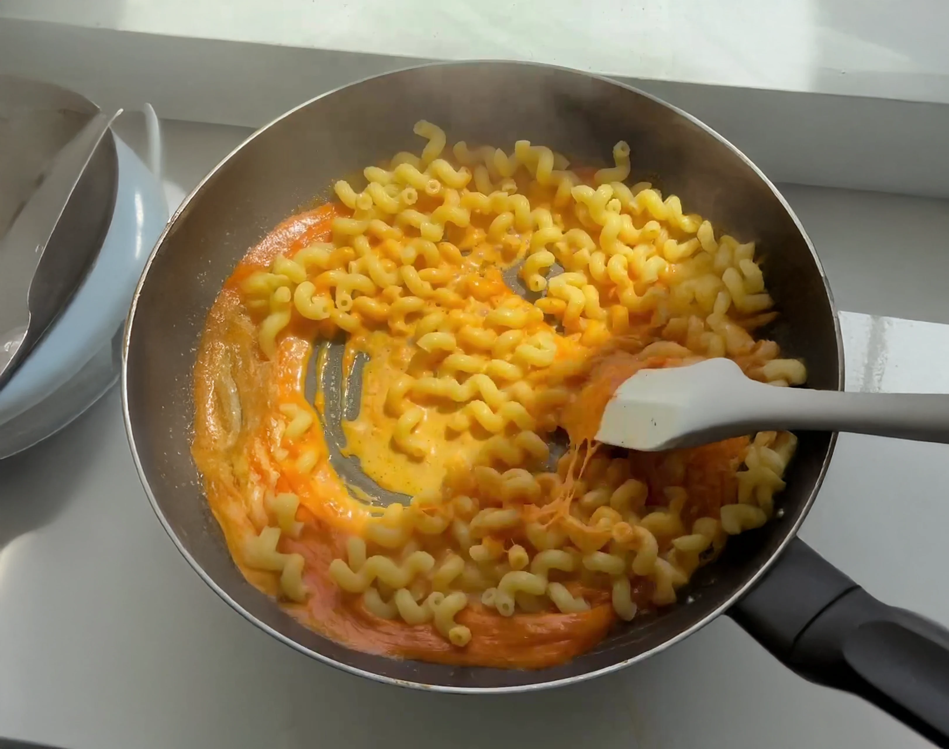 Creamy Gochujang Pasta with Burrata