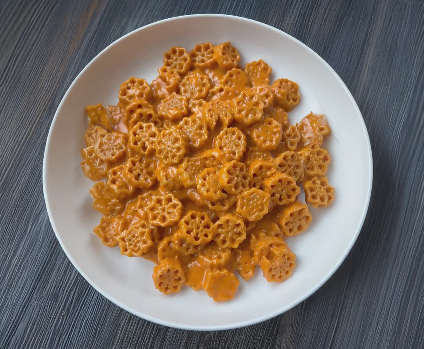 Snowflake Pasta with Vodka Sauce