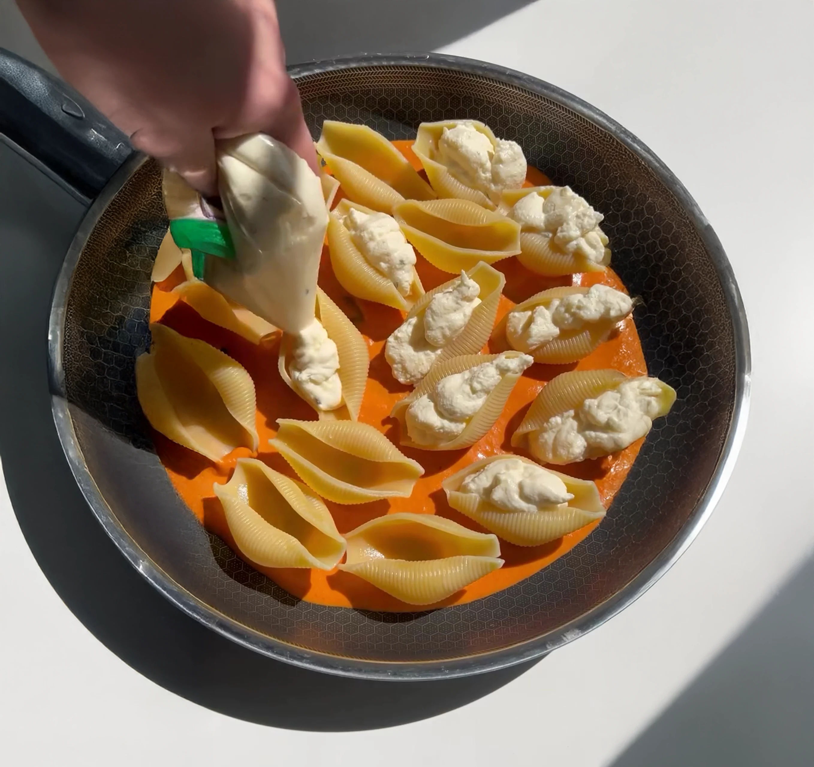 Stuffed Shells with Vodka Sauce