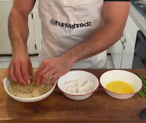 Crispy Baked Green Bean Fries with High-Protein Ranch