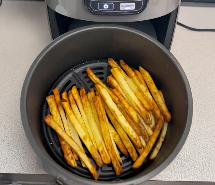 High Protein Buffalo Chicken with Fries