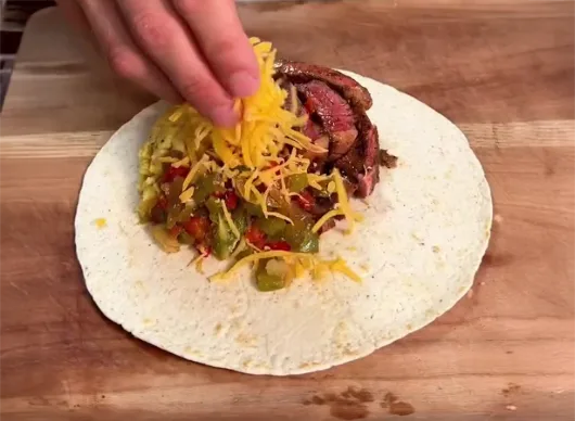 High Protein Steak, Egg & Cheese Burrito
