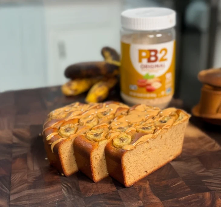 High Protein Low Cal Peanut Butter Banana Bread