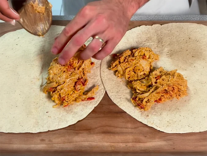 High Protein Chicken Quesadilla with Avocado Yogurt Sauce