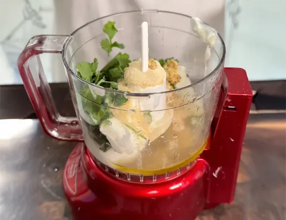 Beef & Sweet Potato Bowls with Garlic Herb Sauce
