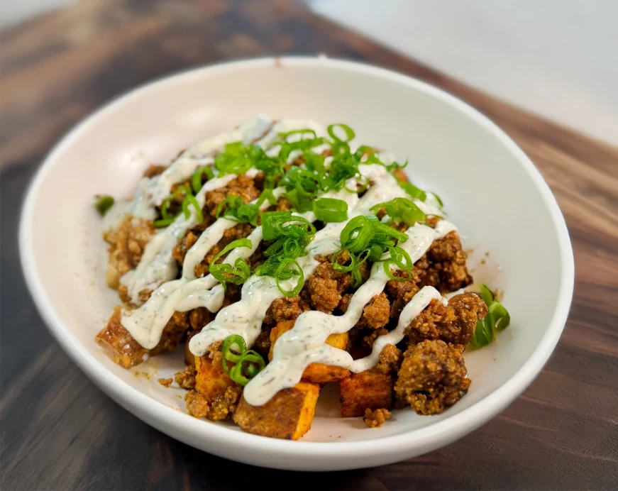 High-Protein Garlic Butter Beef & Potato Bowl