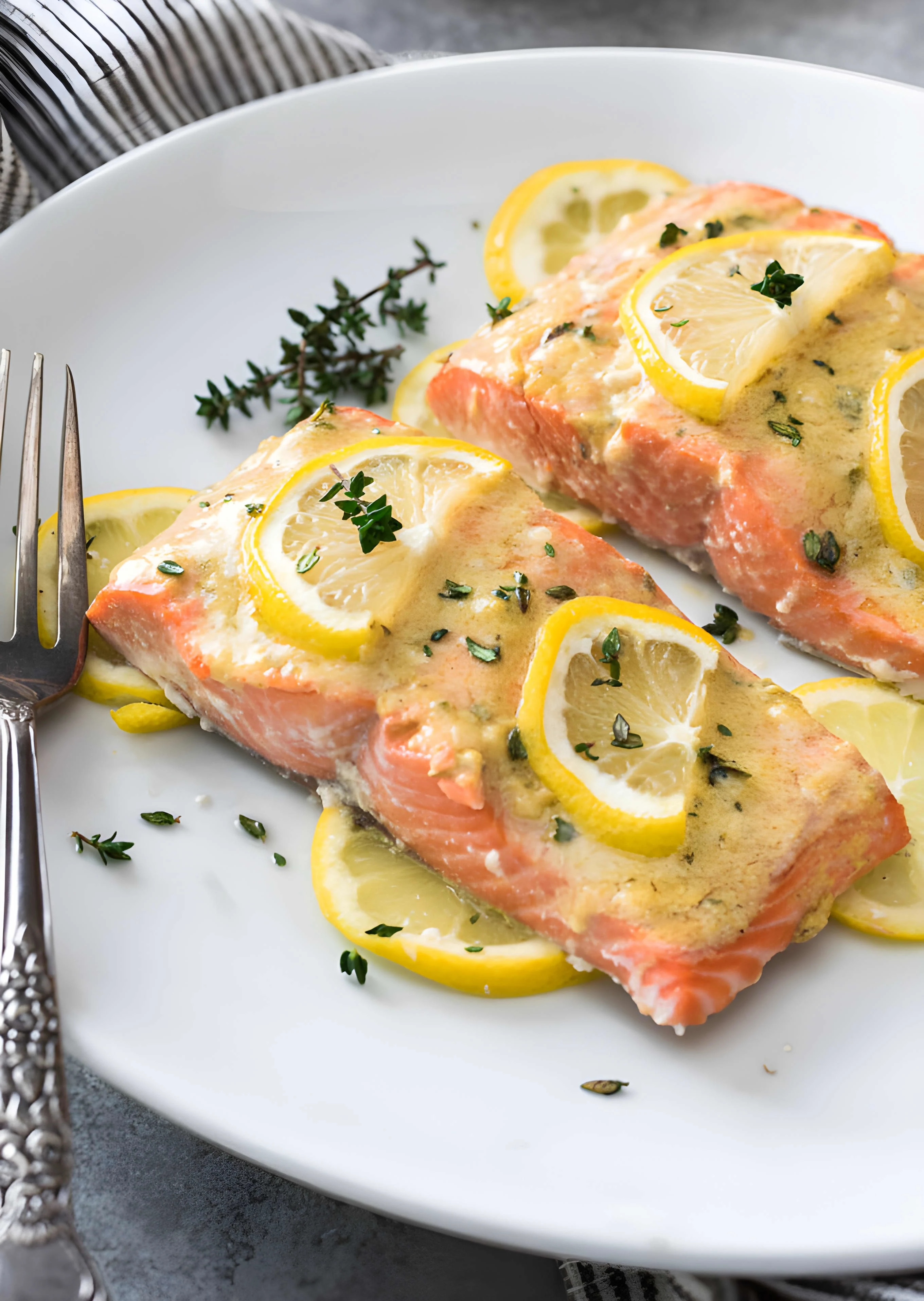 Easy Baked Lemon Dijon Salmon