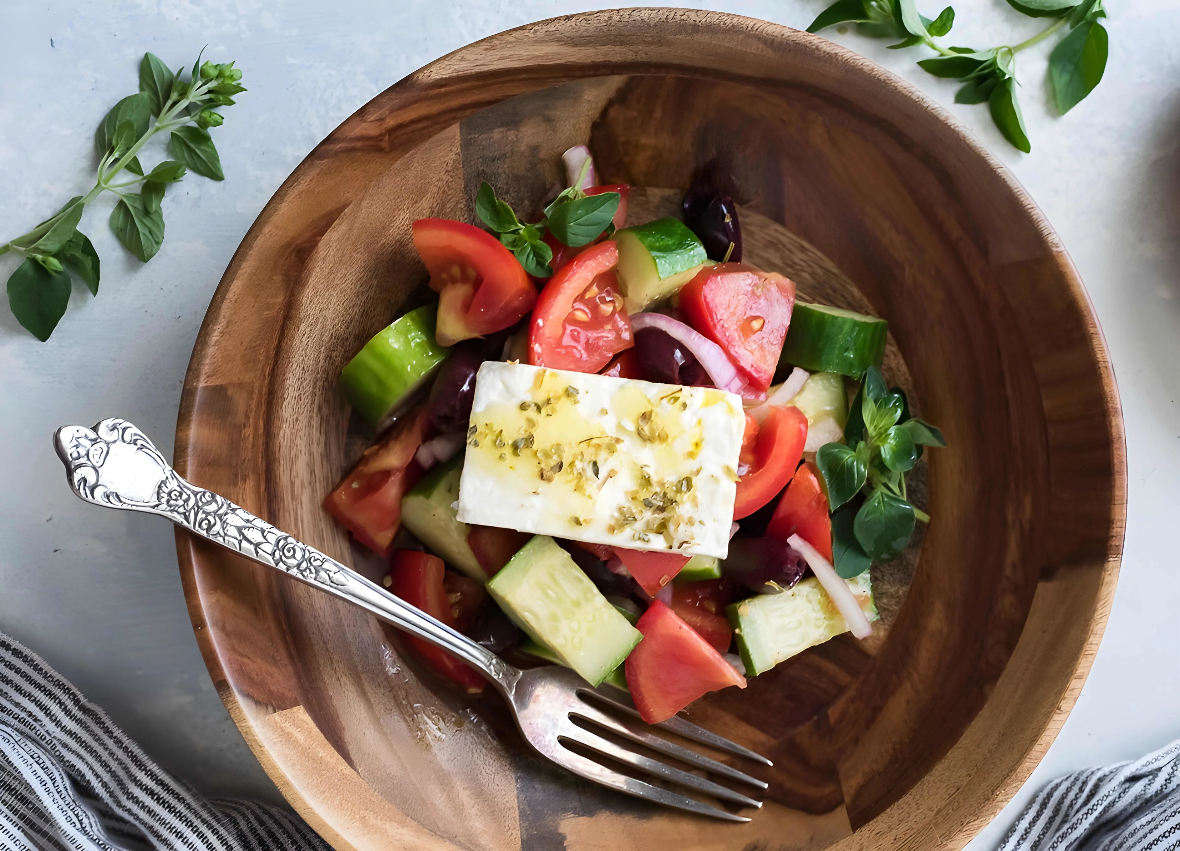 Horiatiki Salad (Greek Village Salad)