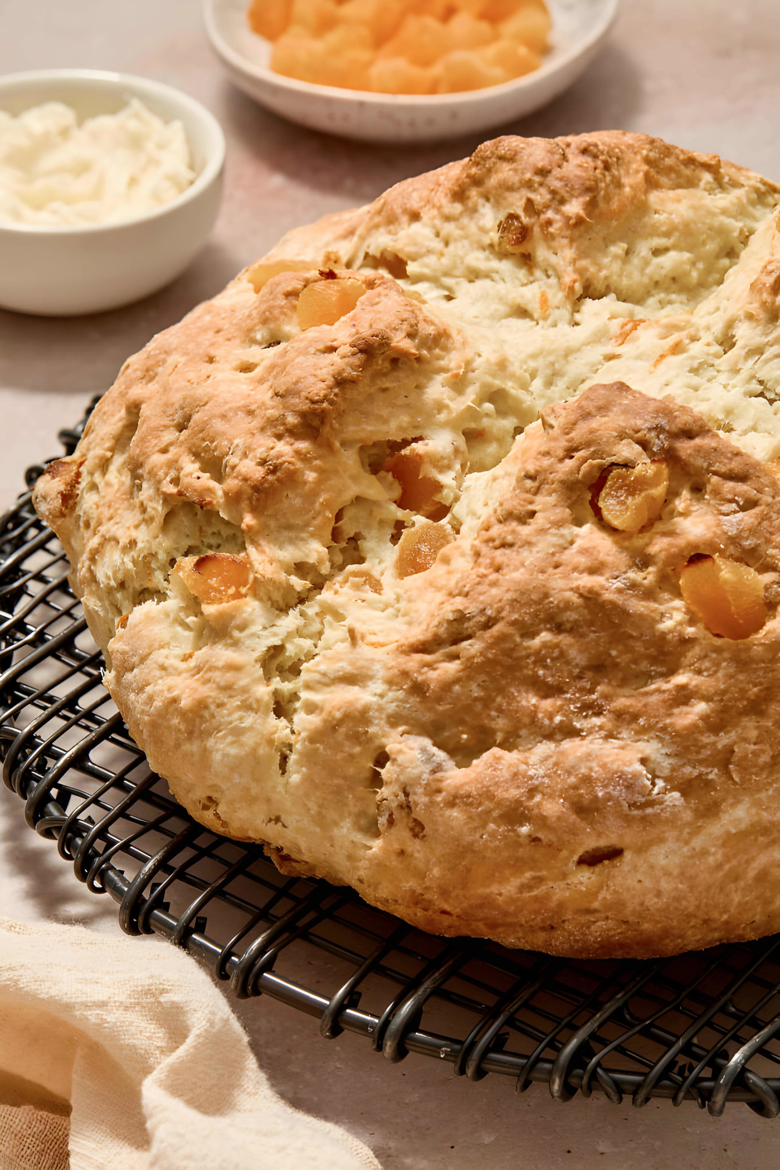 Irish Soda Bread with Apricots and Orange Zest