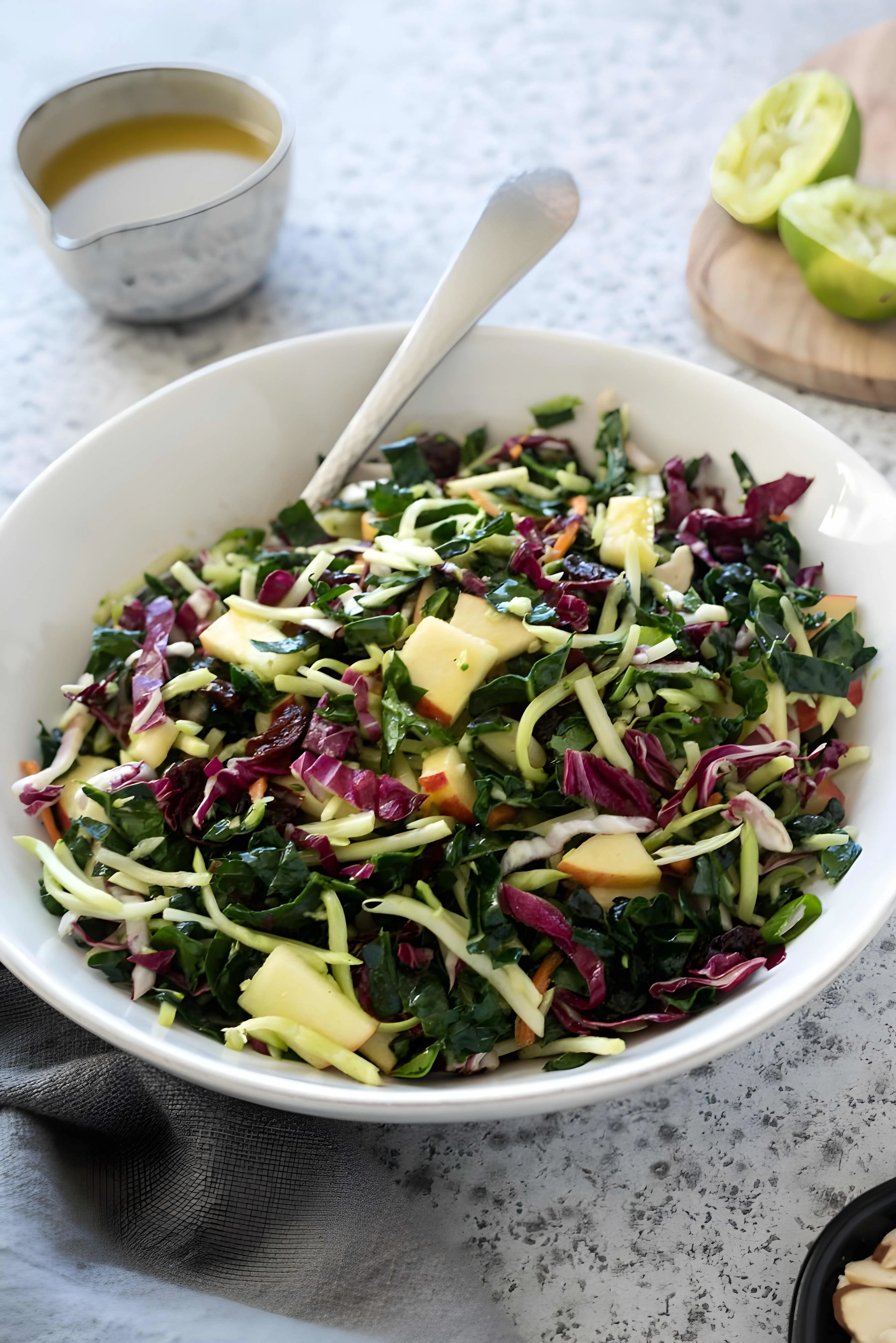 Kale Slaw with Honey Lime Dressing