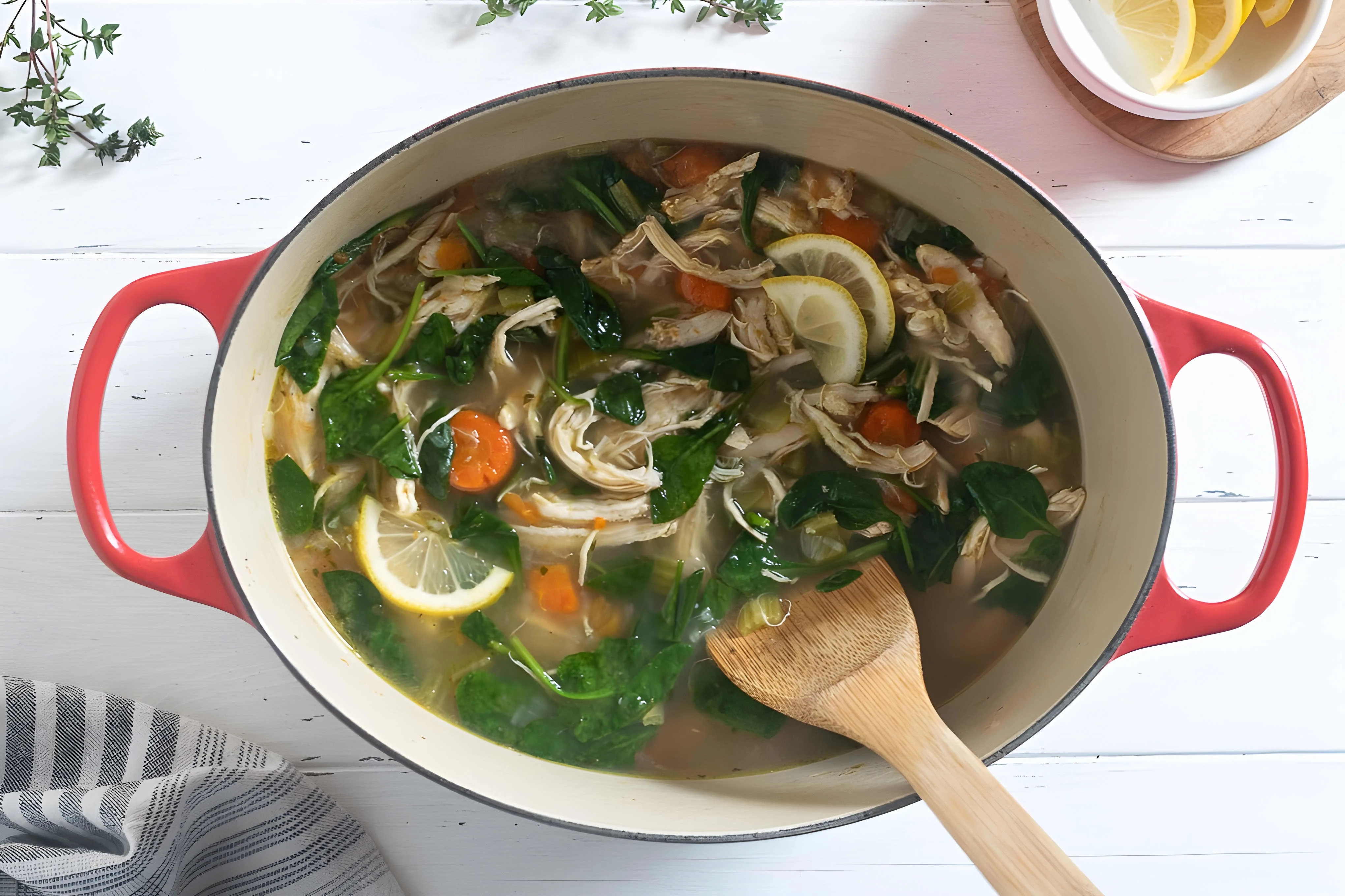 Lemon Chicken Vegetable Soup