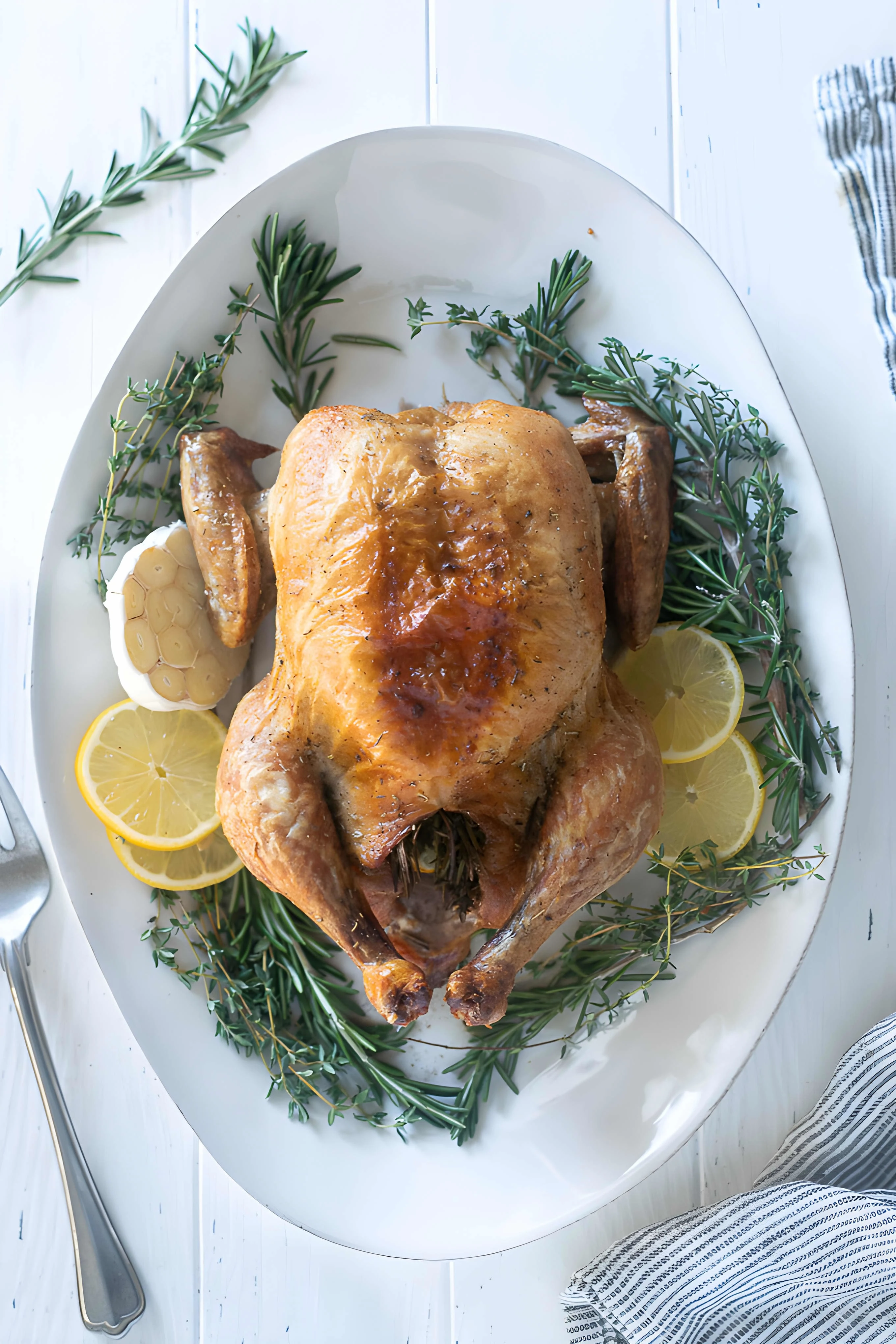 Lemon Garlic Roasted Chicken