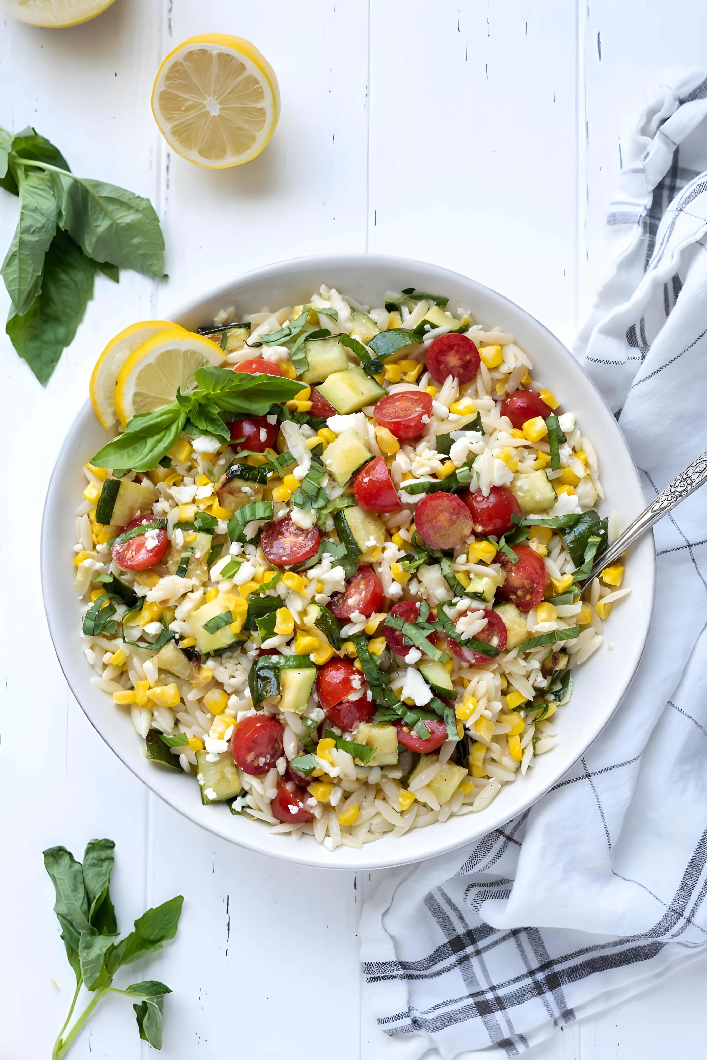 Lemon Orzo Pasta Salad