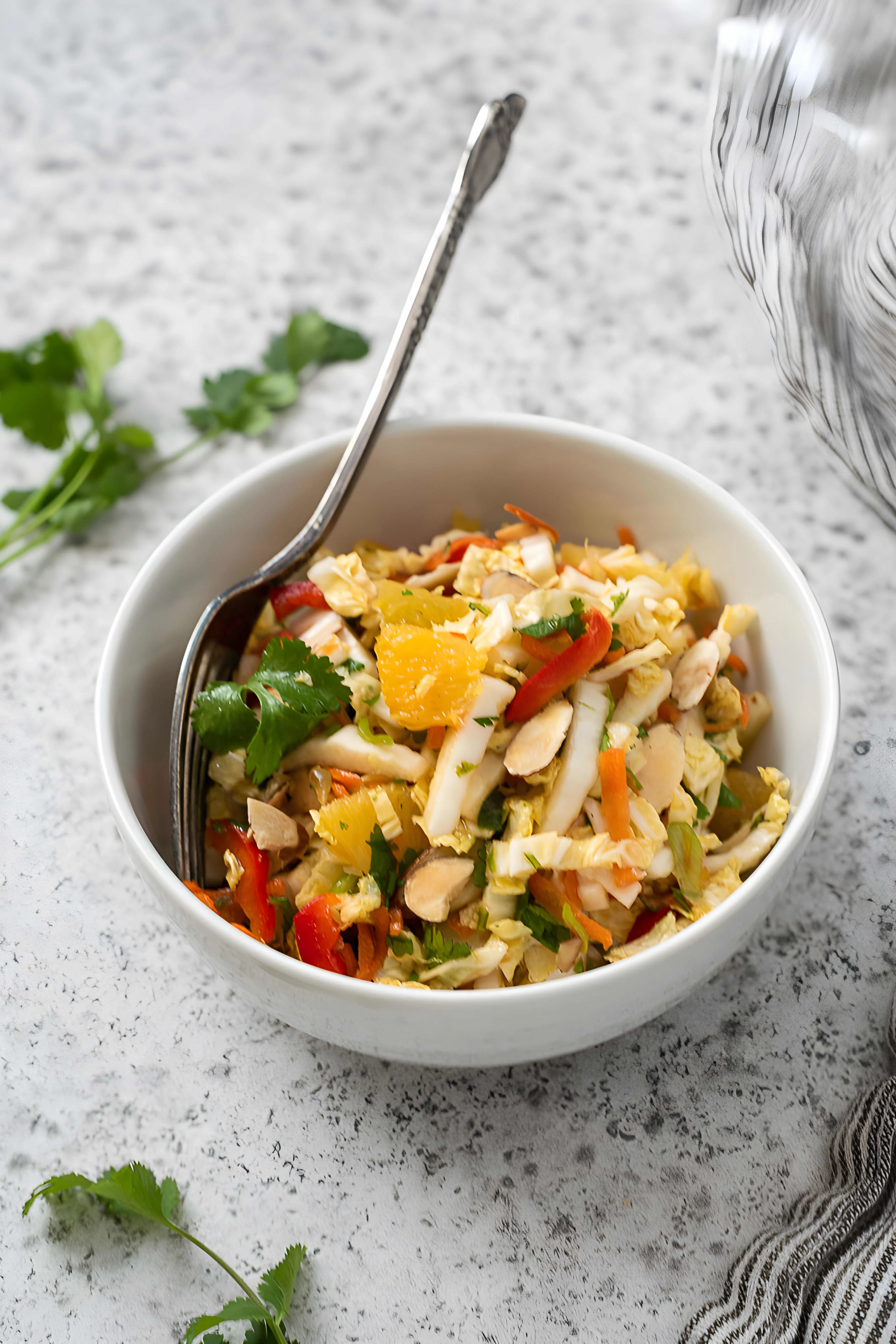 Napa Cabbage Salad with Asian Dressing
