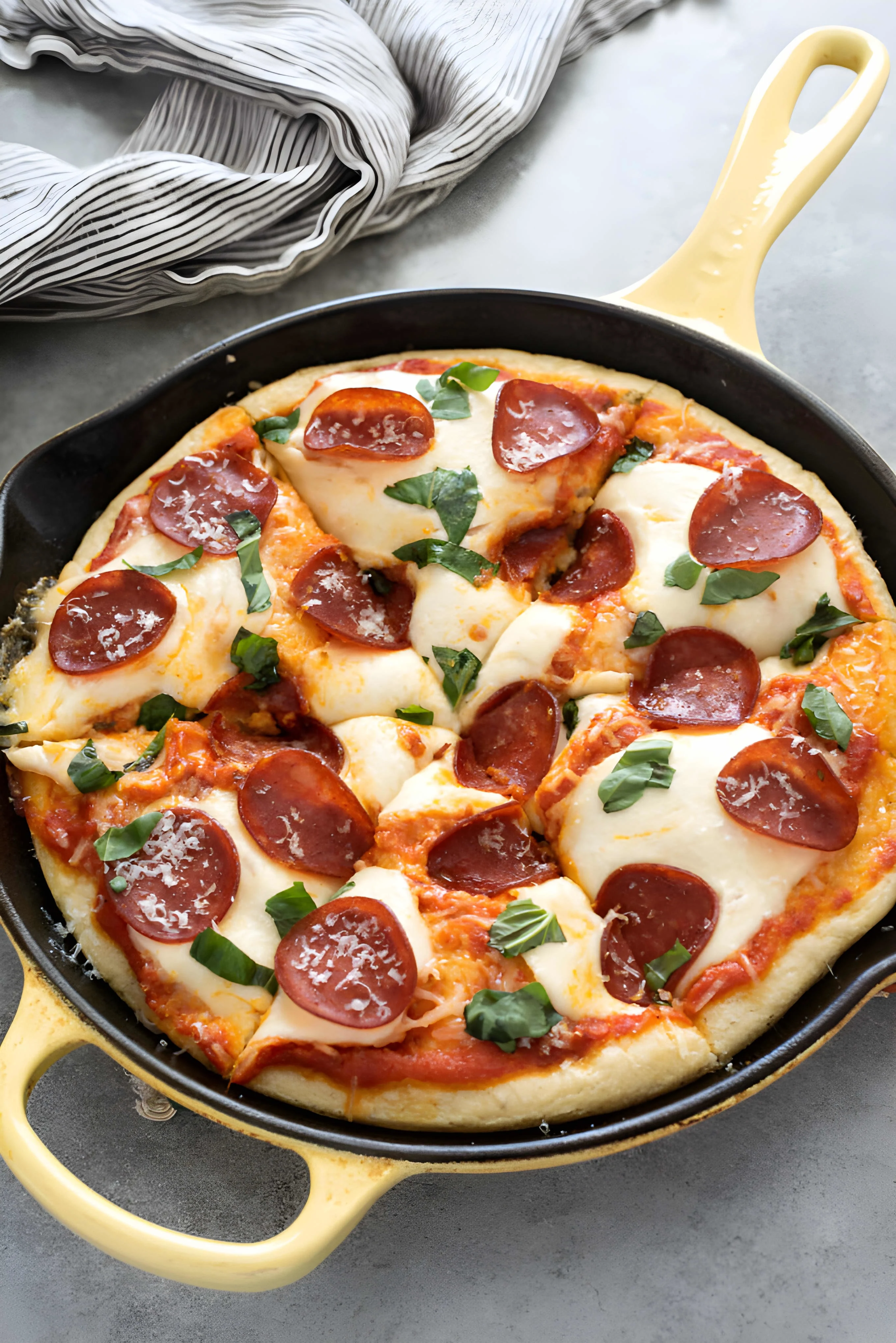 One Hour Focaccia Bread Pizza