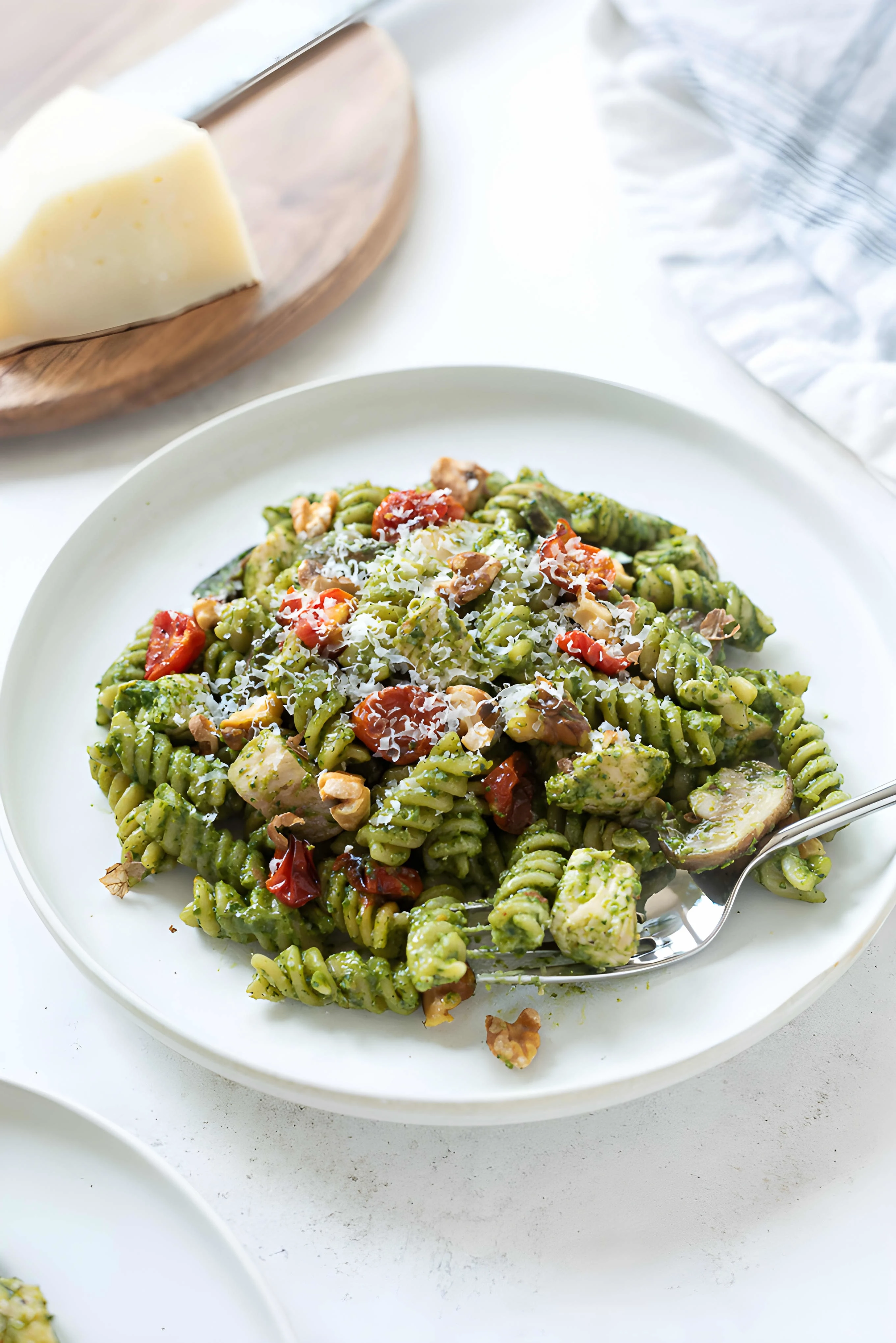One Pot Chicken Pesto Pasta