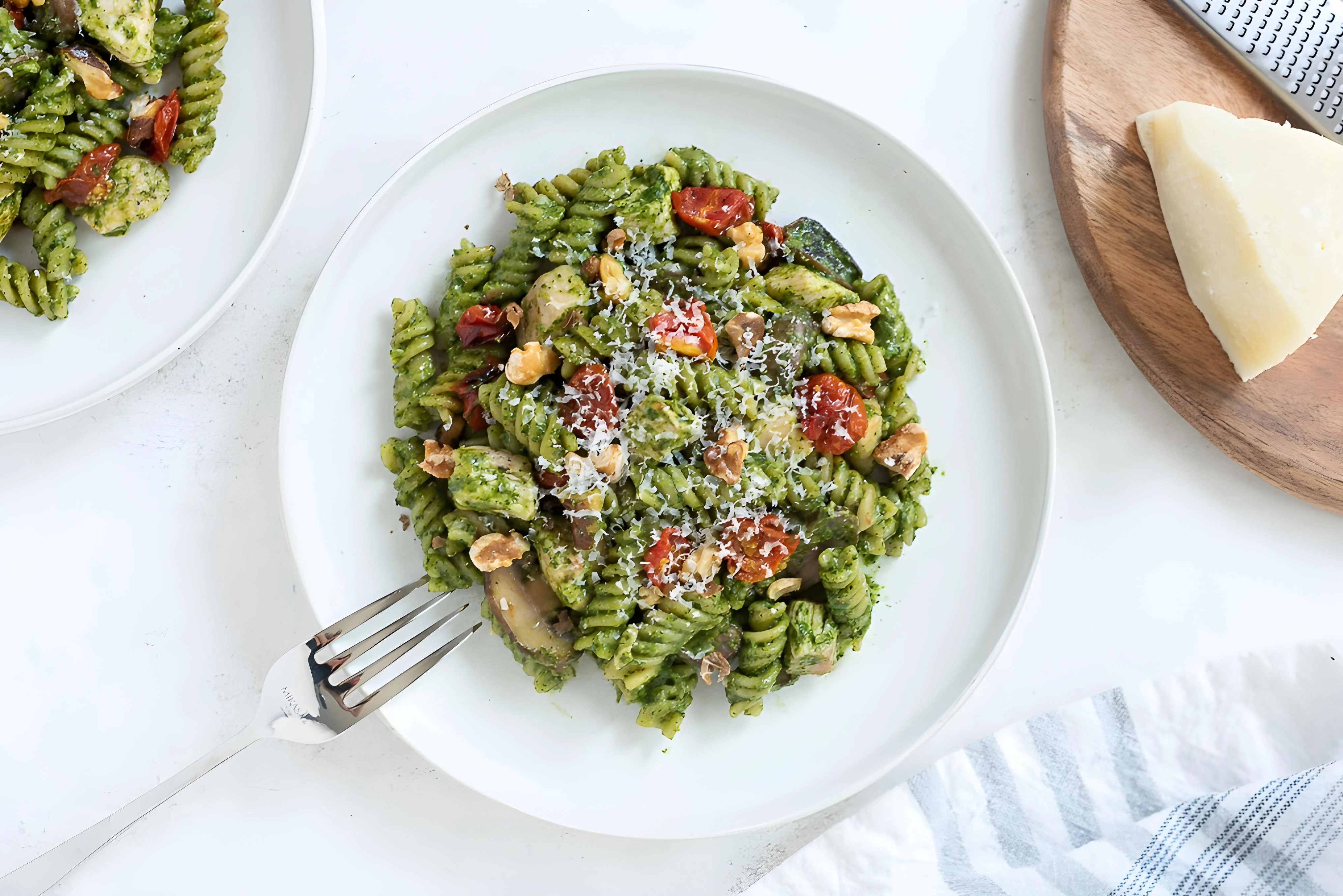 One Pot Chicken Pesto Pasta